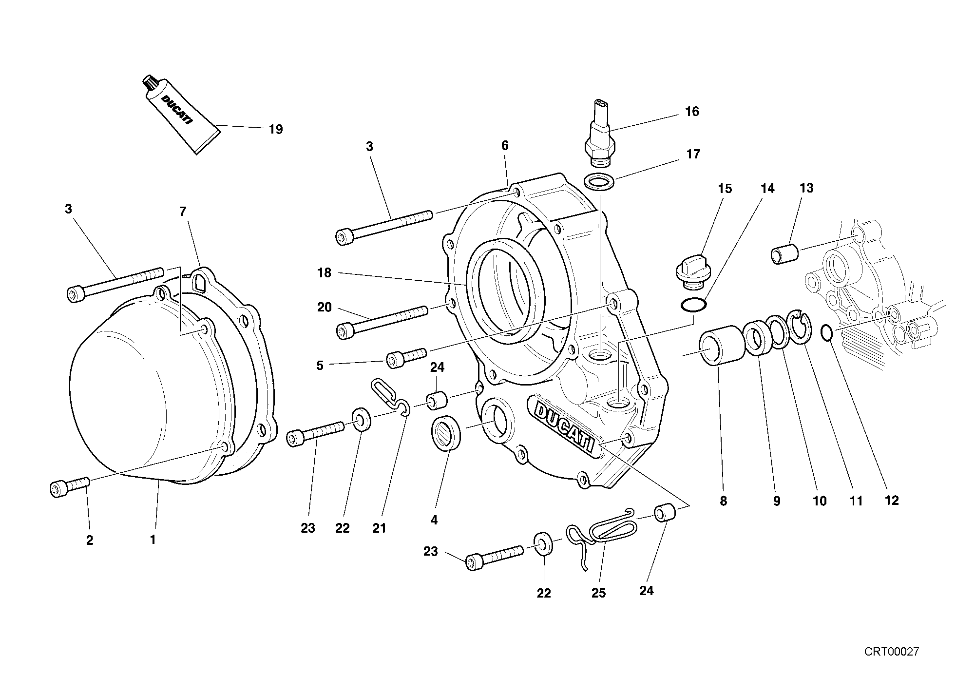 Couvercle embrayage
