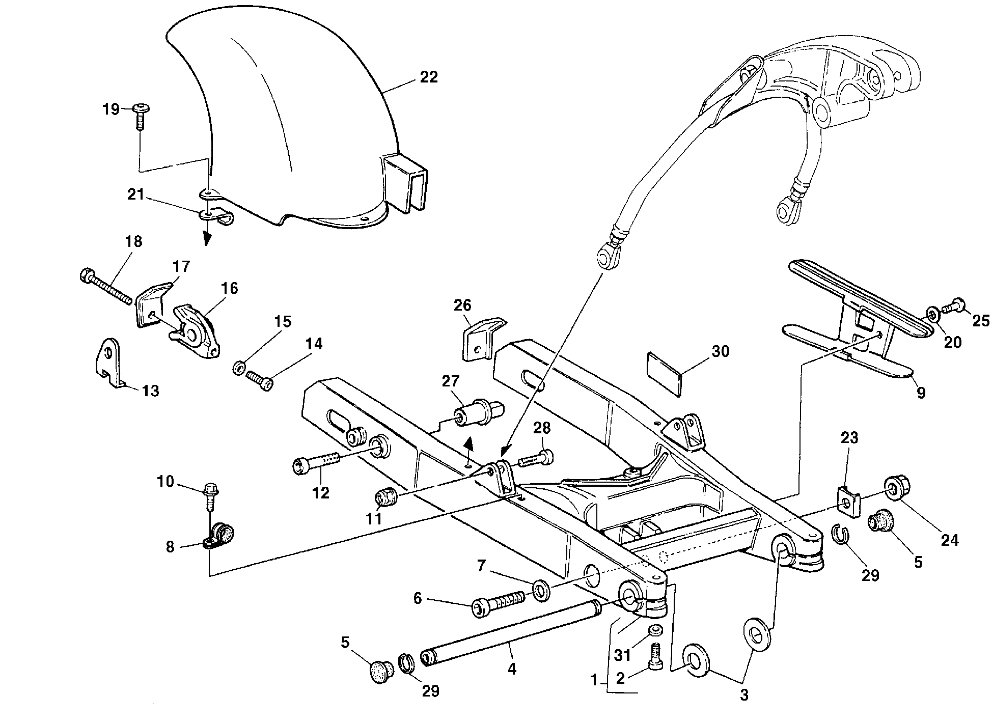 Bras oscillant