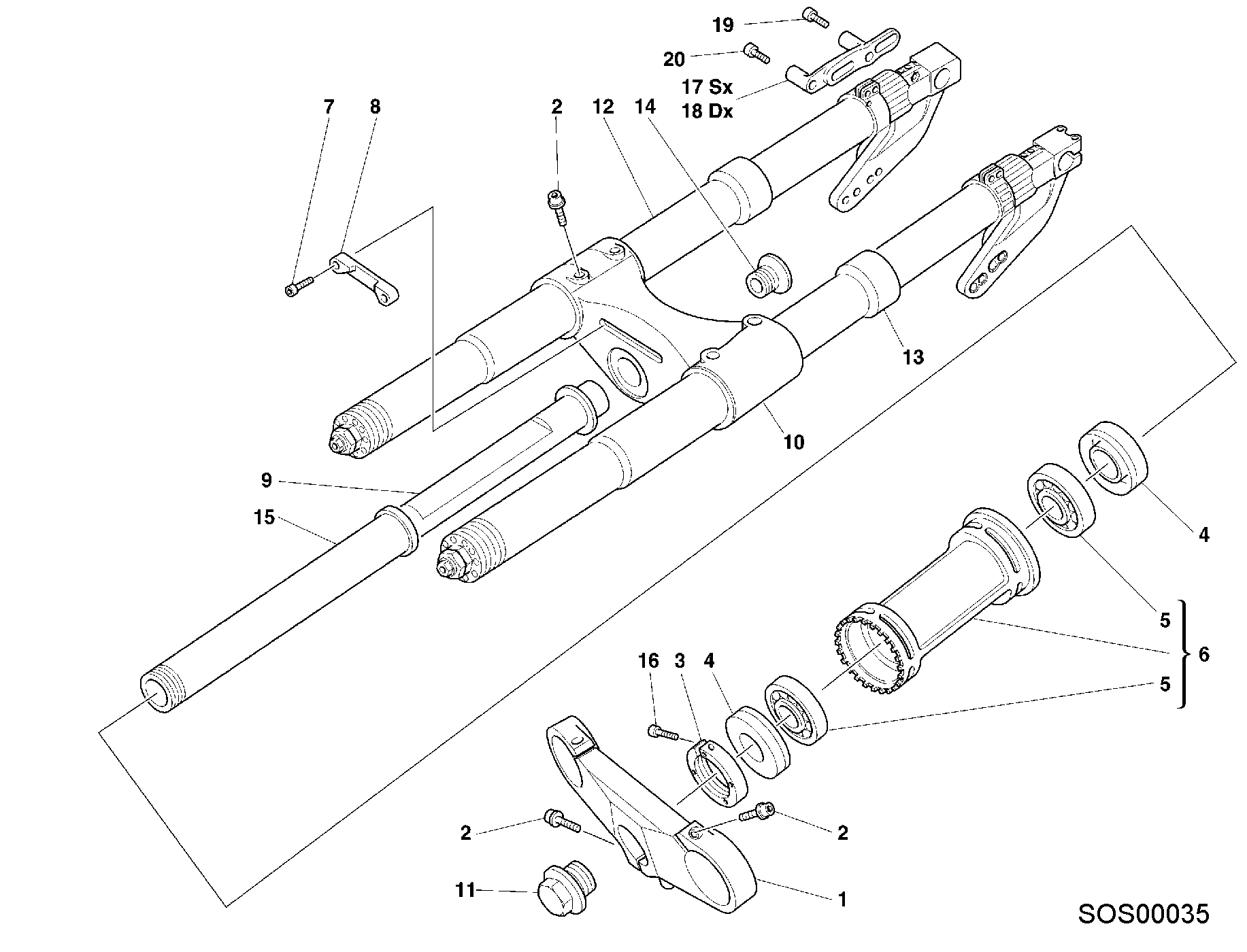 Fourche avant