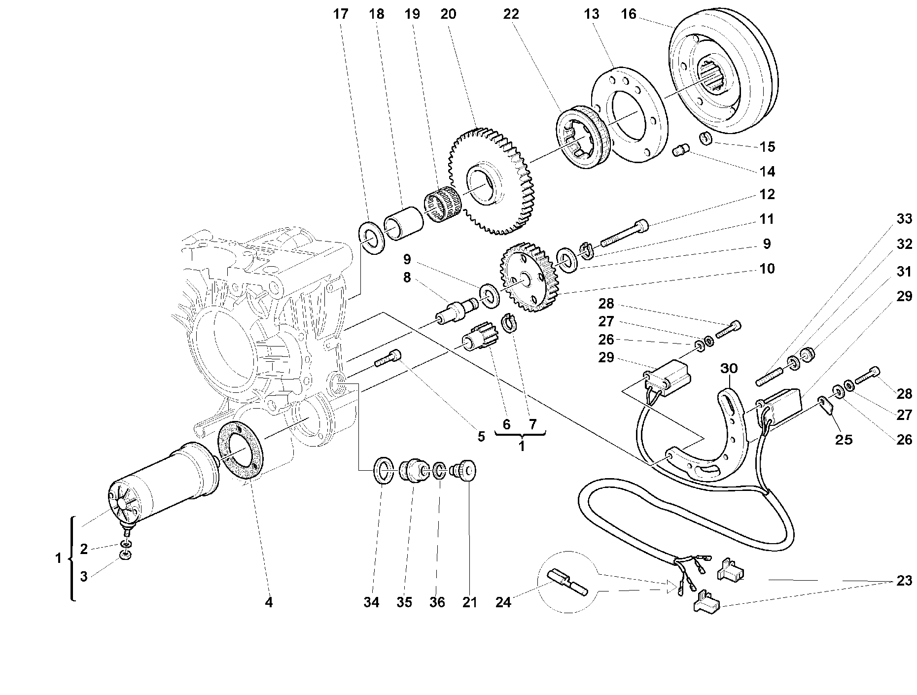Générateur - moteur démarrage