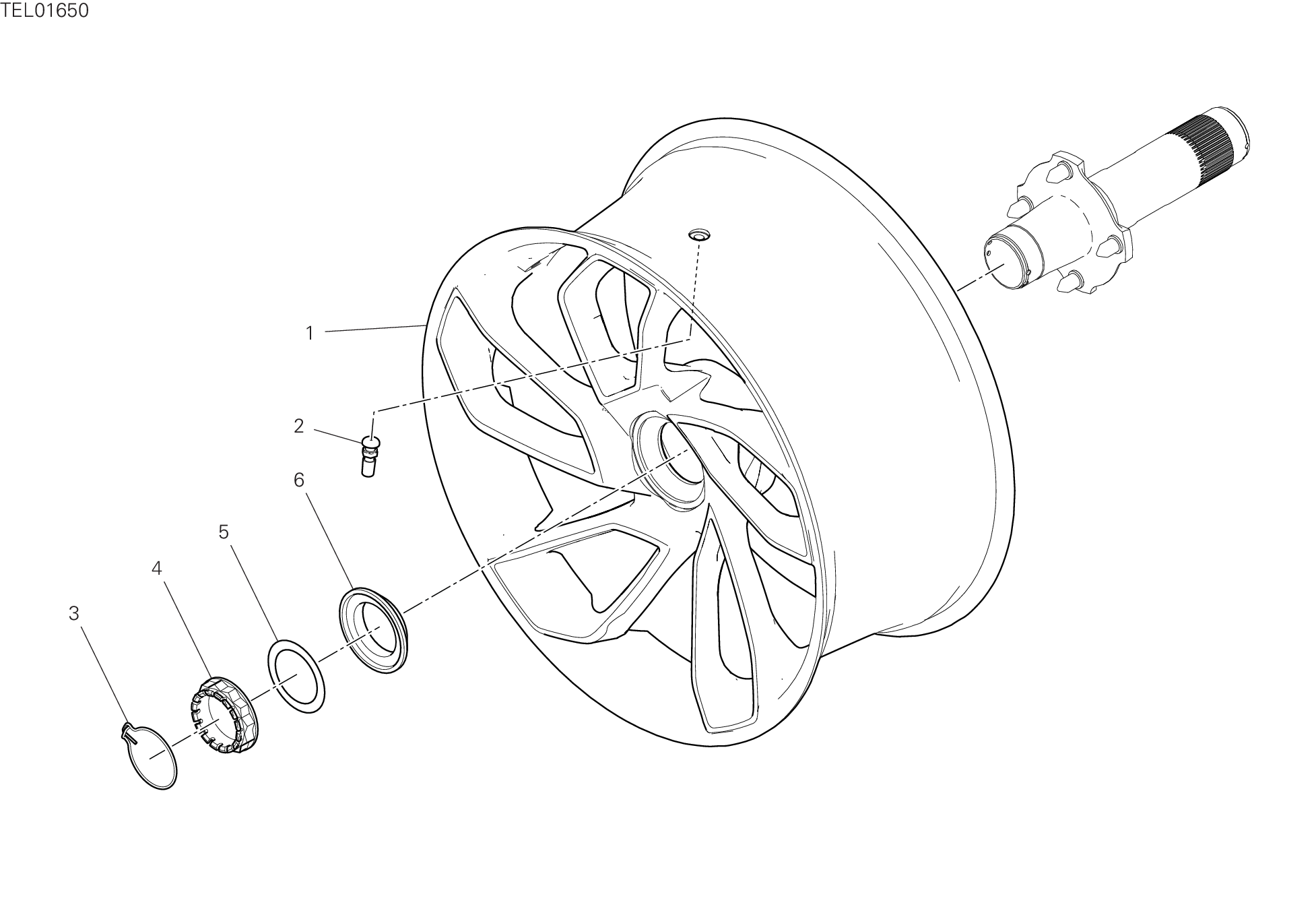 Roue arrière