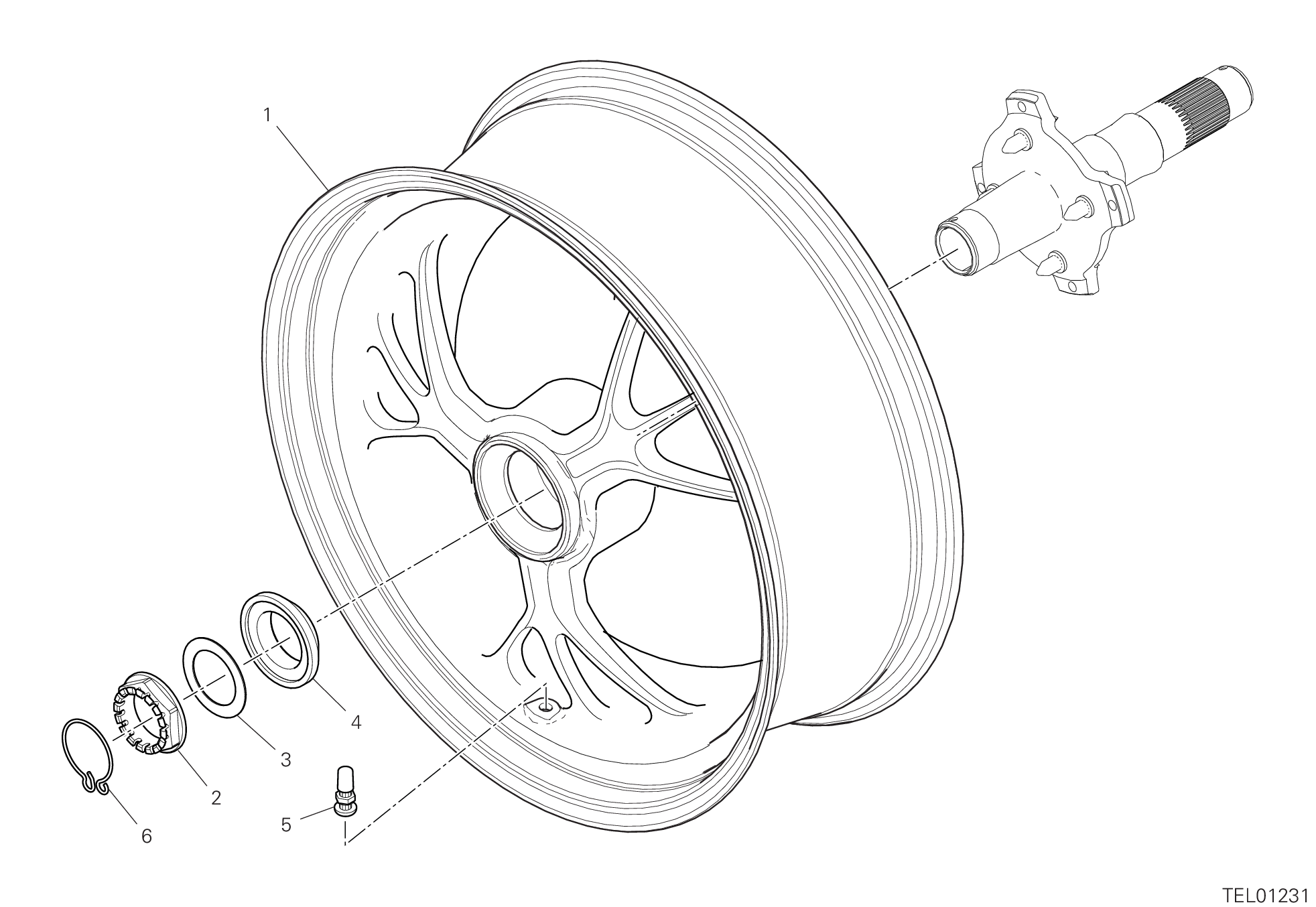 Roue arrière