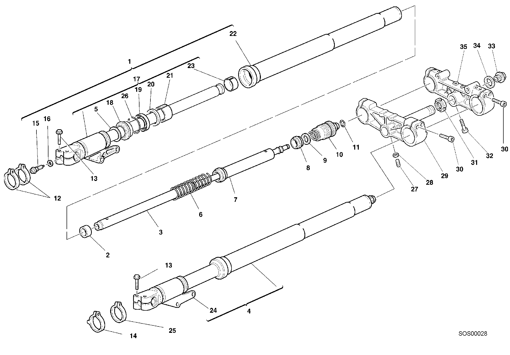 Fourche avant M900SPECIAL