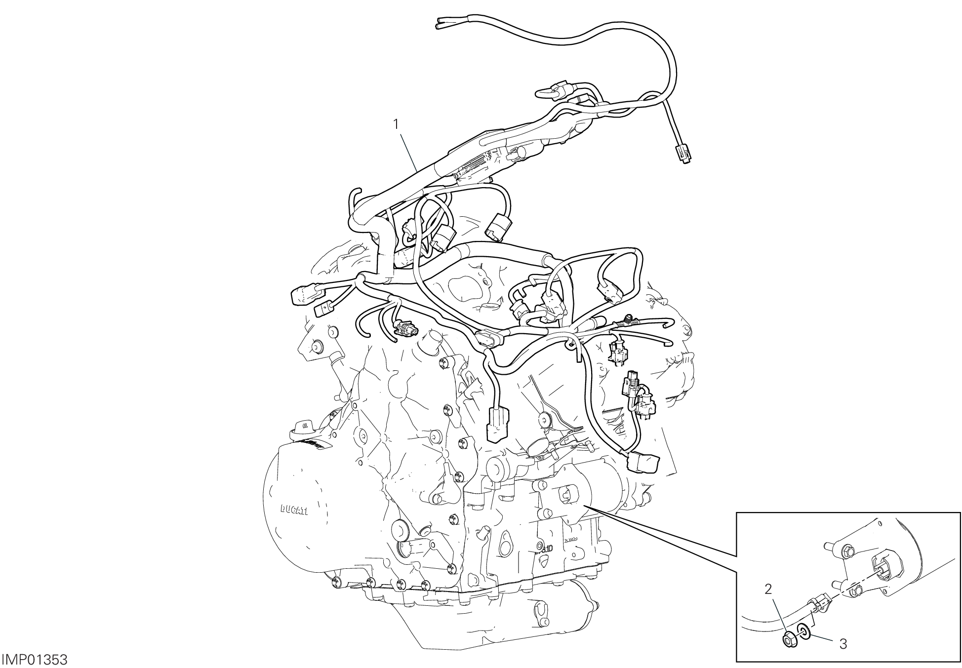 Circuit électrique moteur