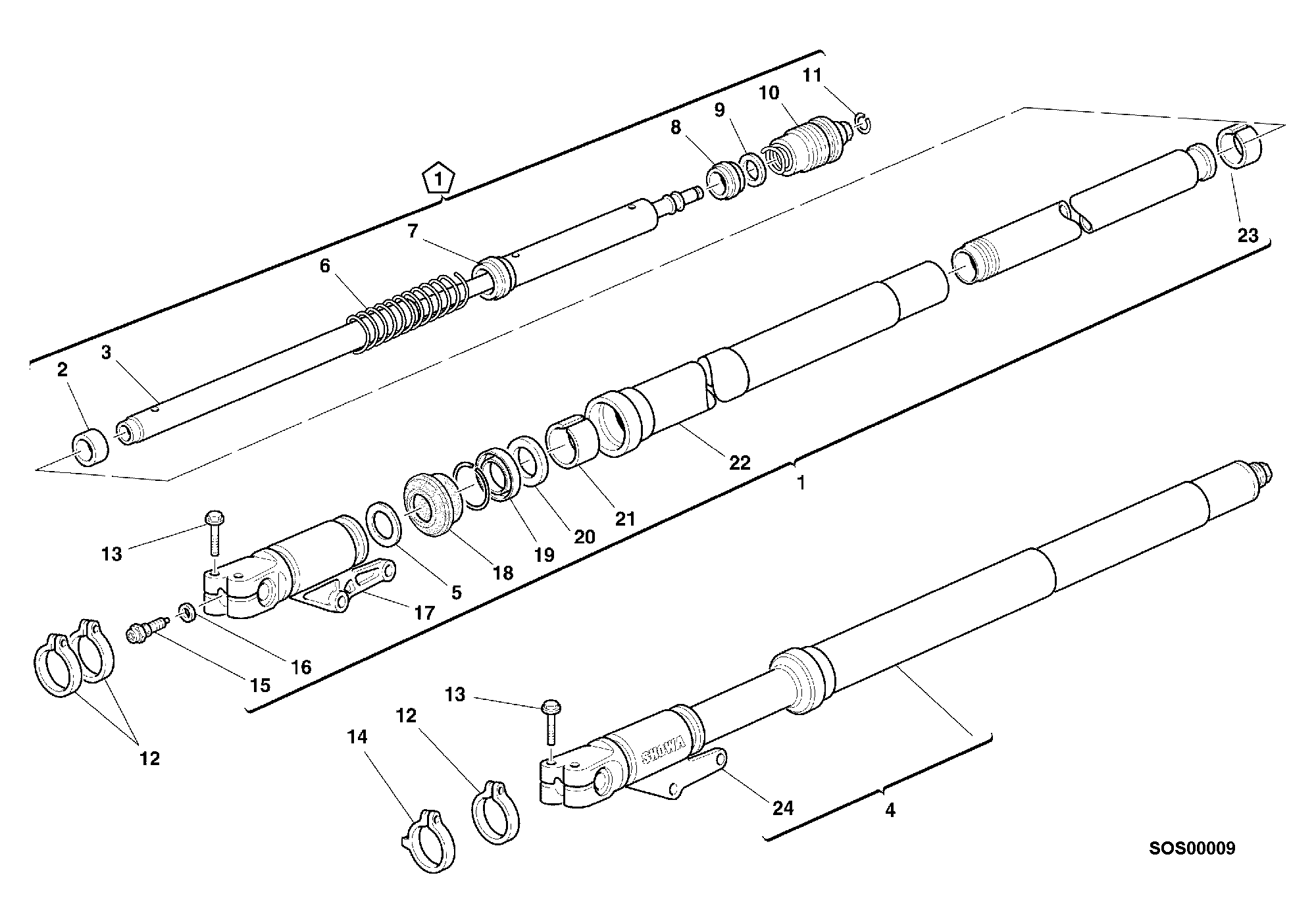 Fourche avant