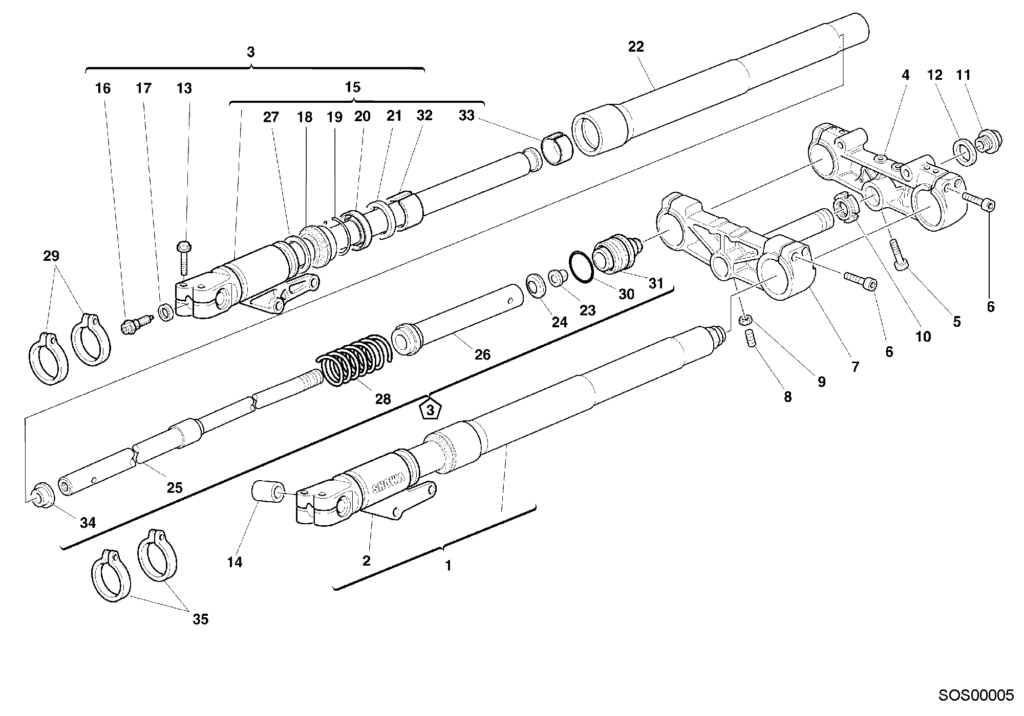 Fourche avant