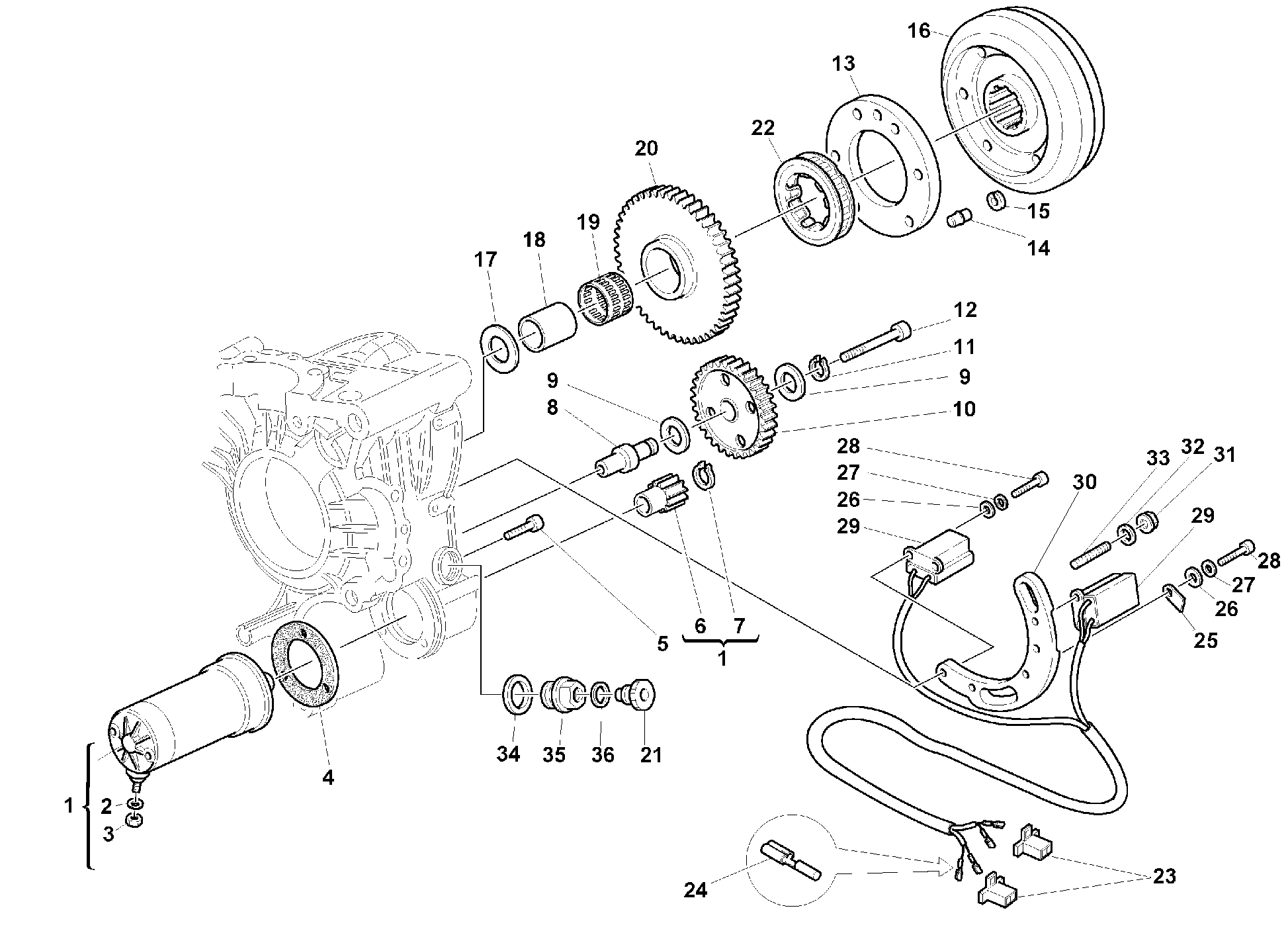 Générateur - moteur démarrage
