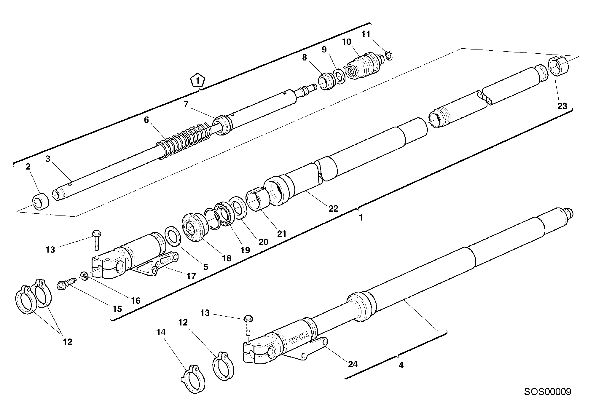 Fourche avant