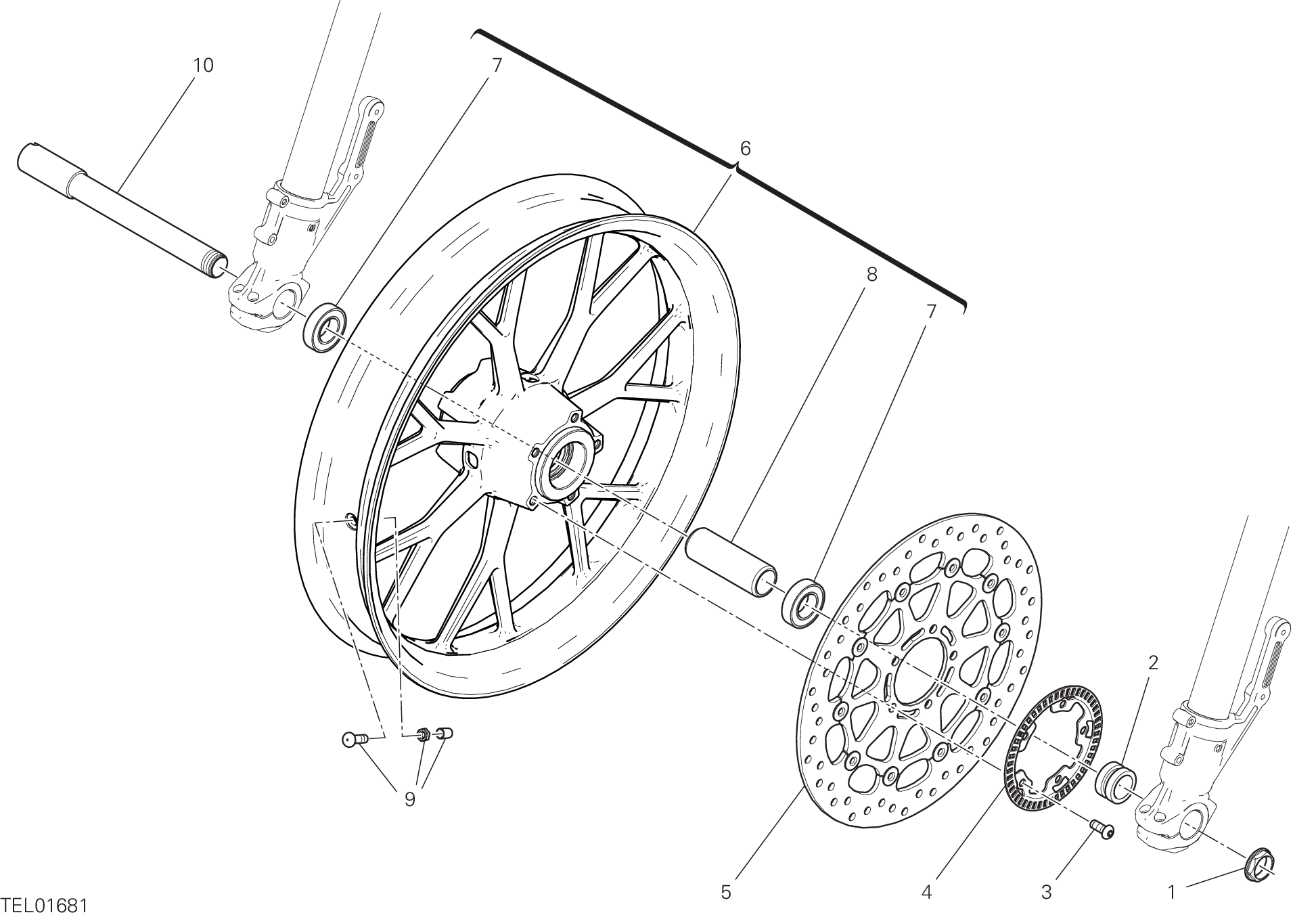Roue avant