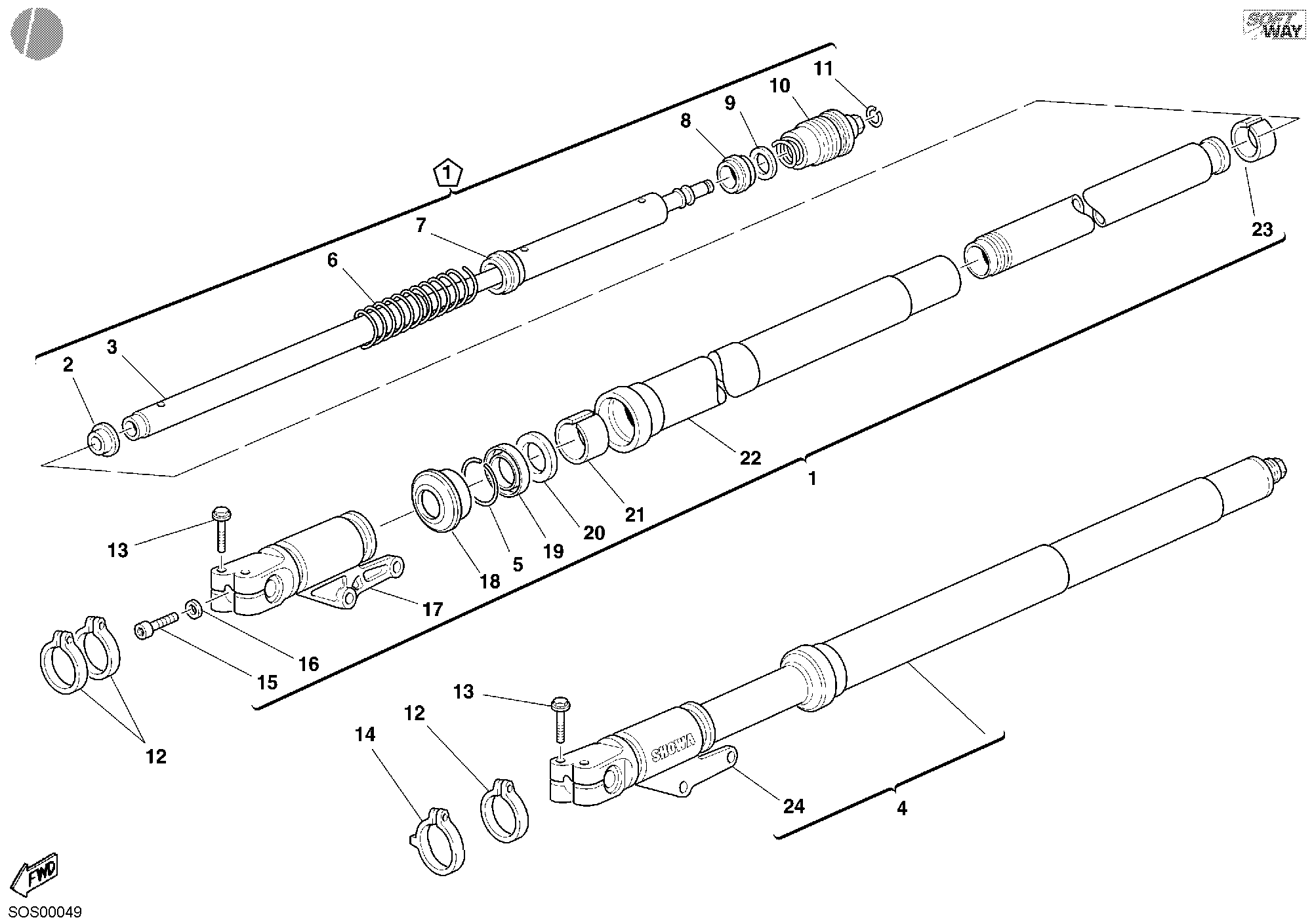 Fourche avant