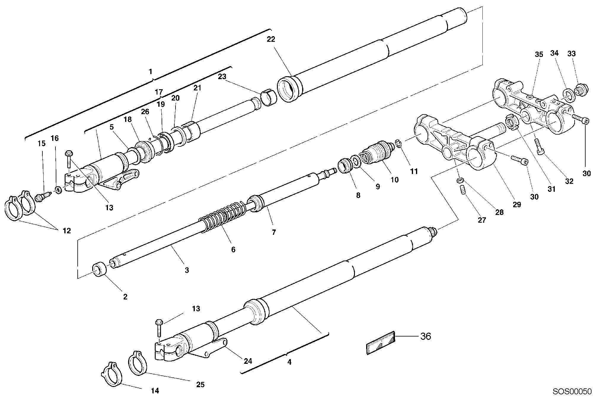 Fourche avant M900SPECIAL