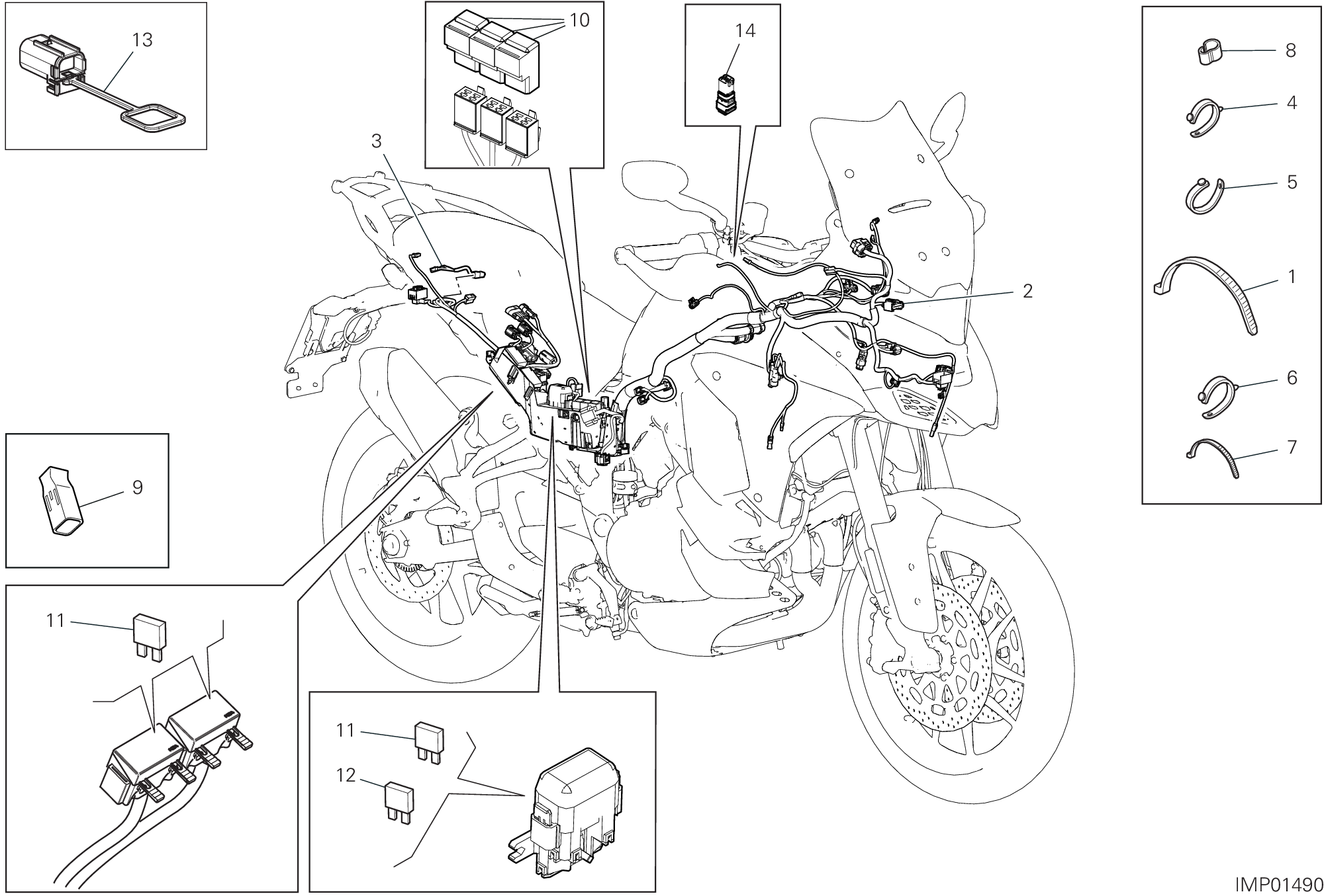 Circuit électrique vehicule