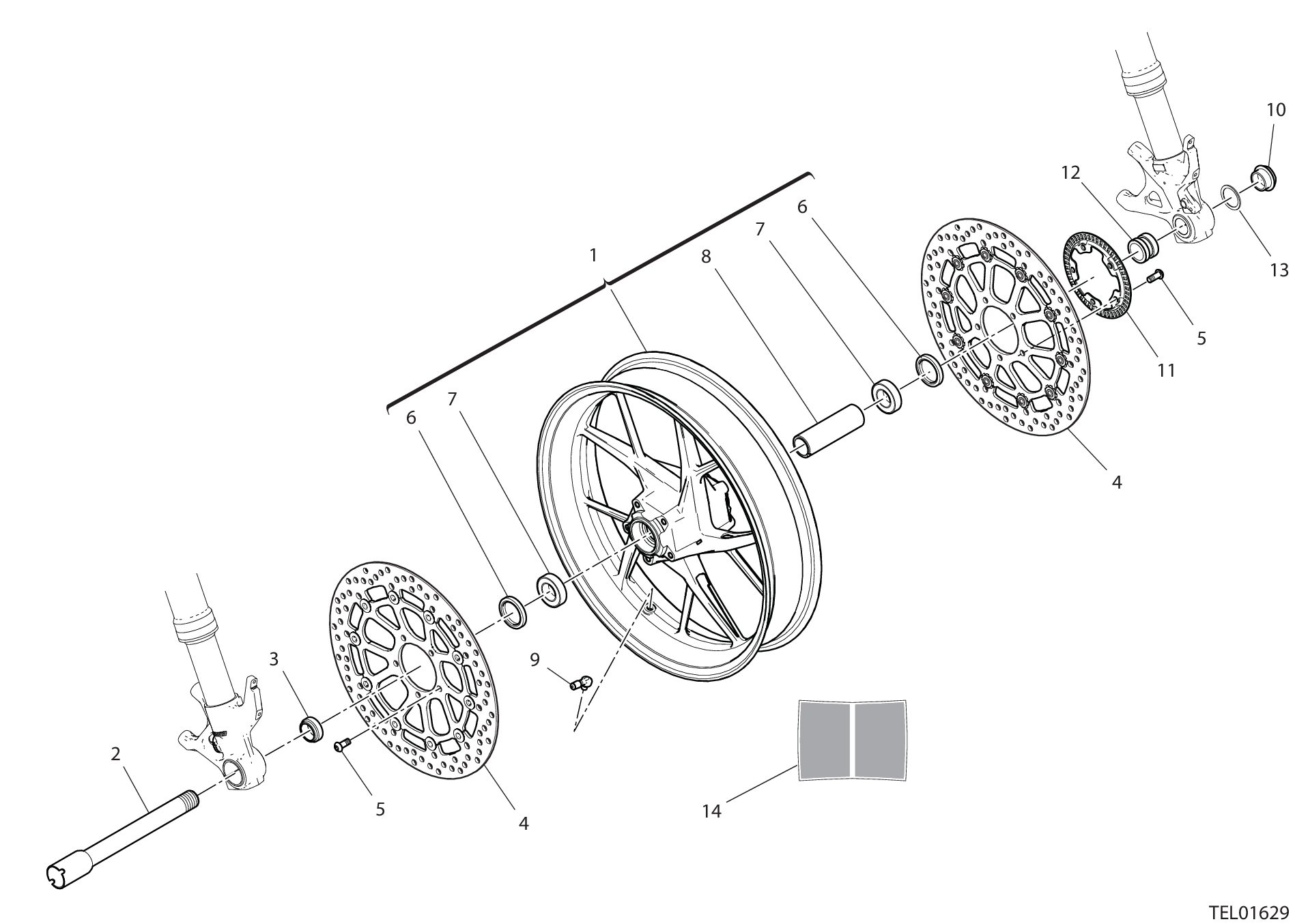 Roue avant