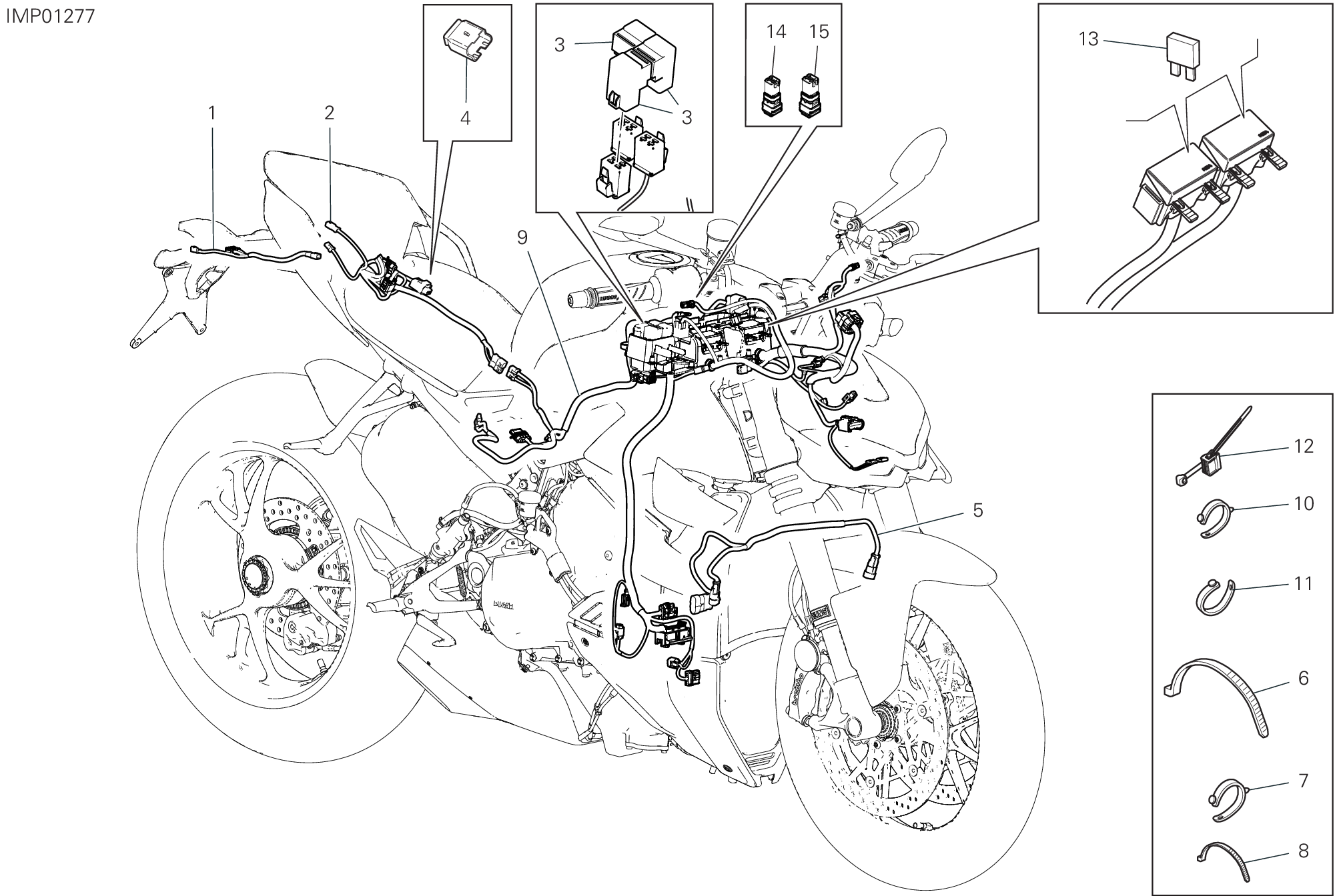 Circuit électrique vehicule