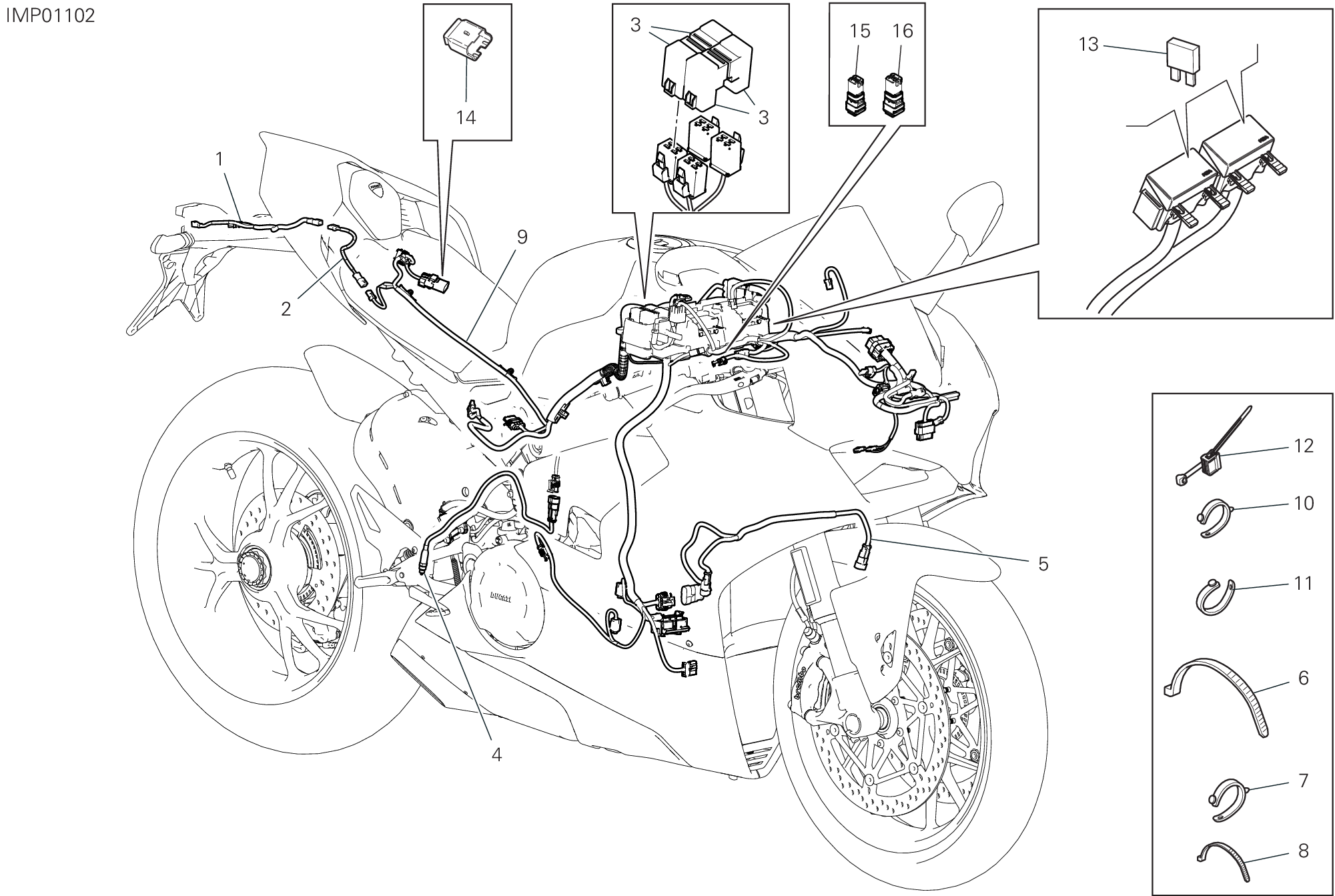 Circuit électrique vehicule