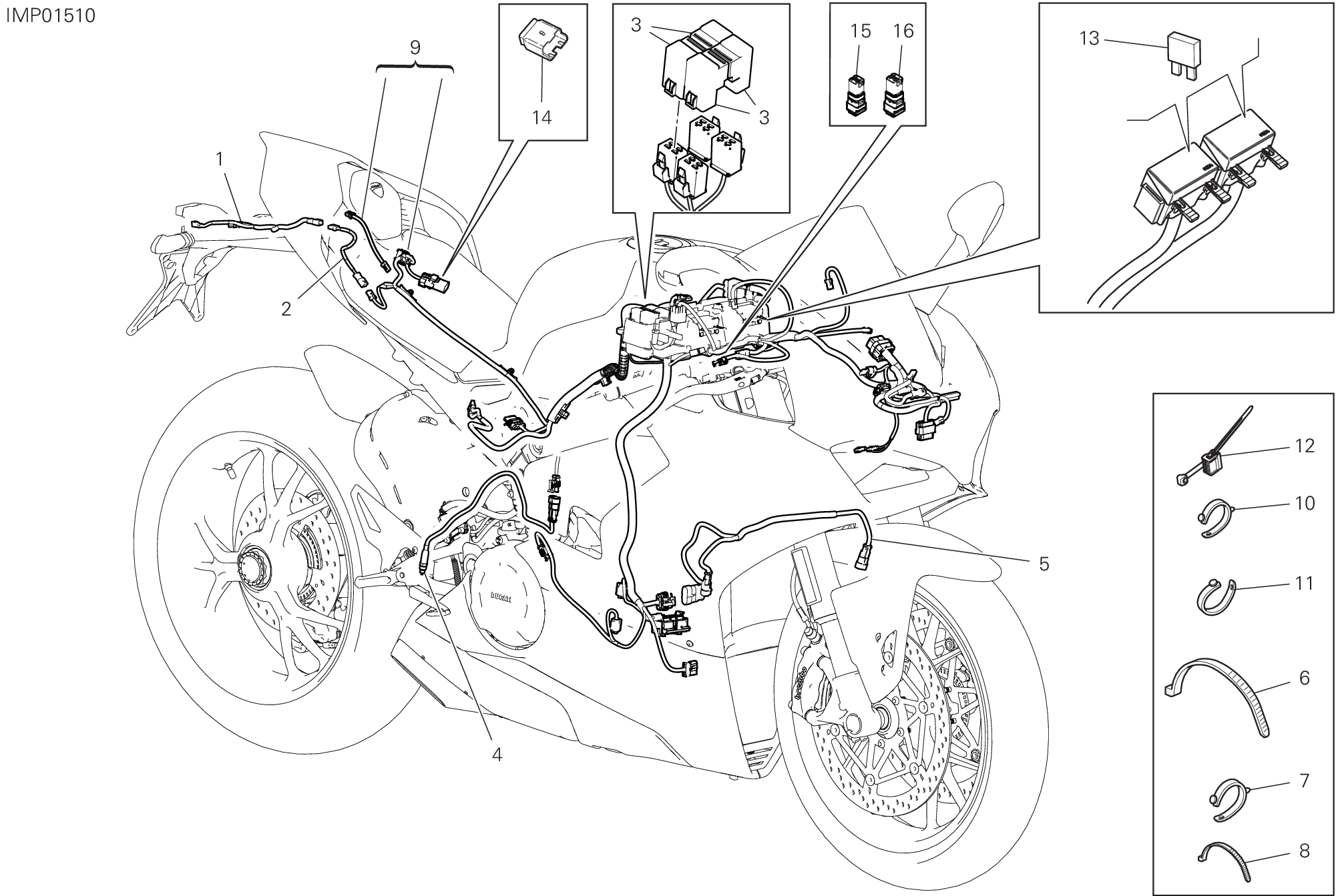 Circuit électrique vehicule