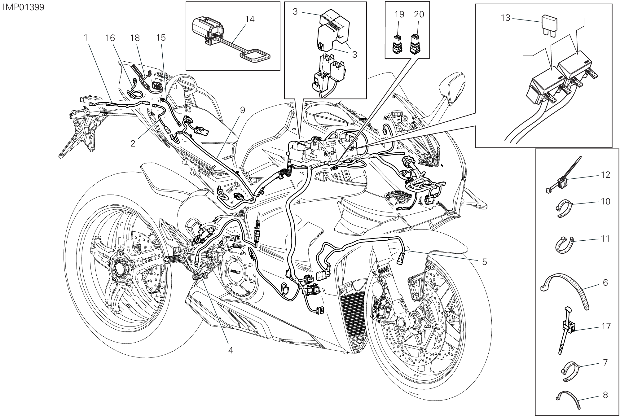Circuit électrique vehicule