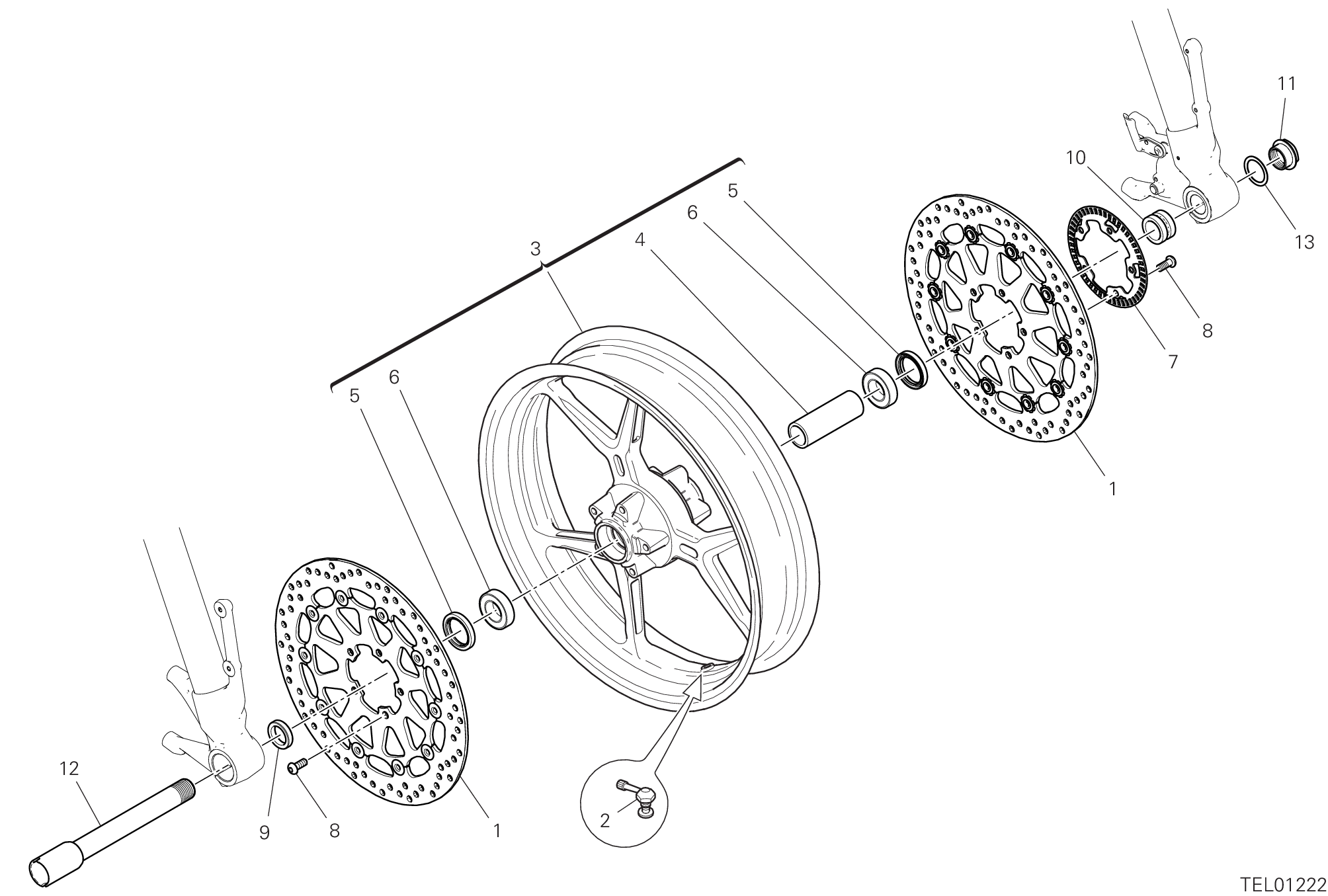 Roue avant