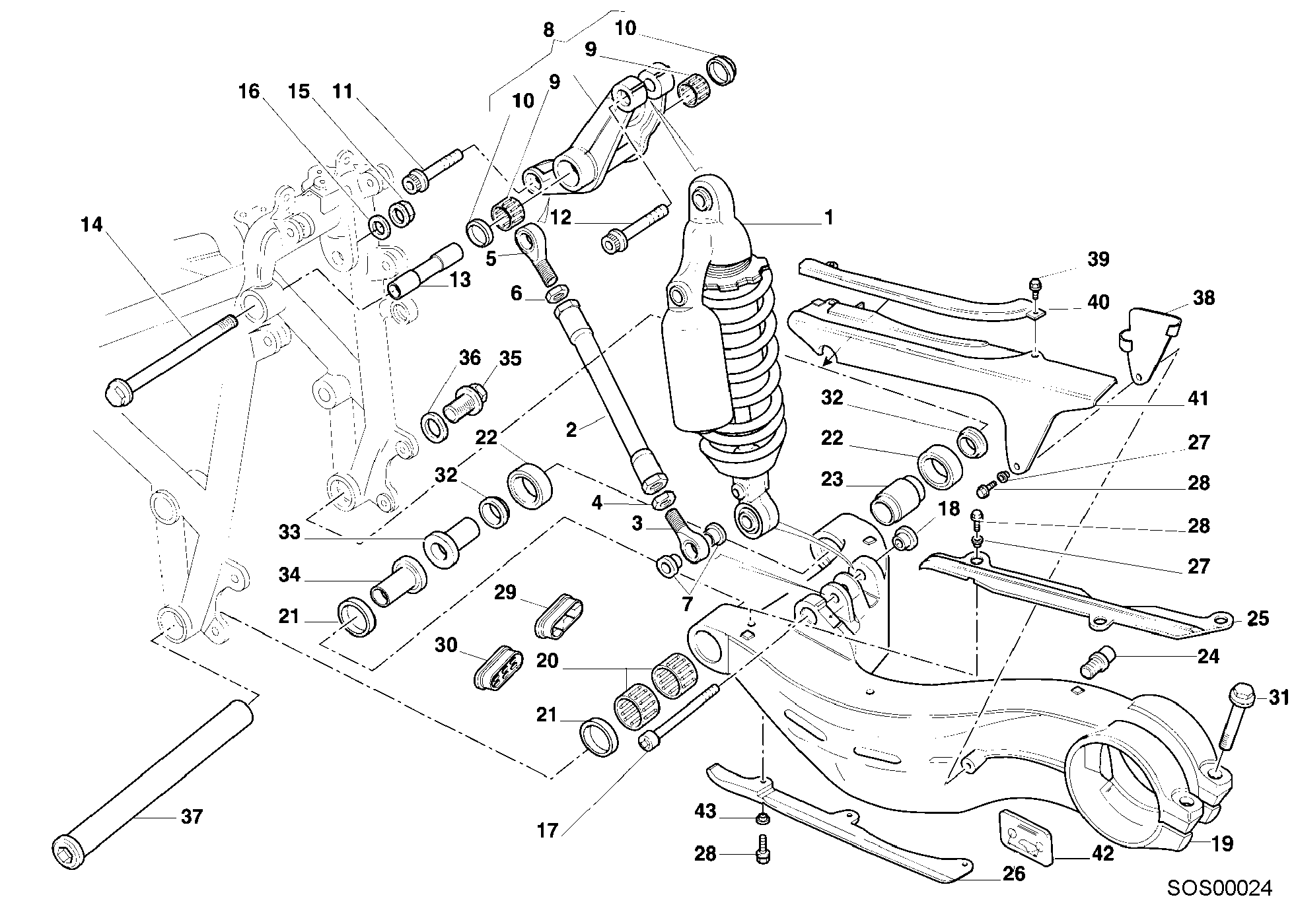 Amortisseur arrière