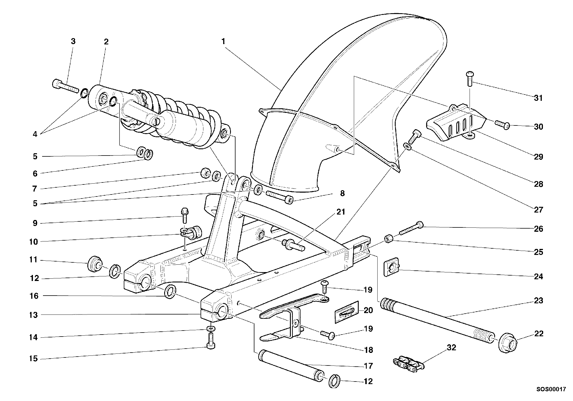 Bras oscillant
