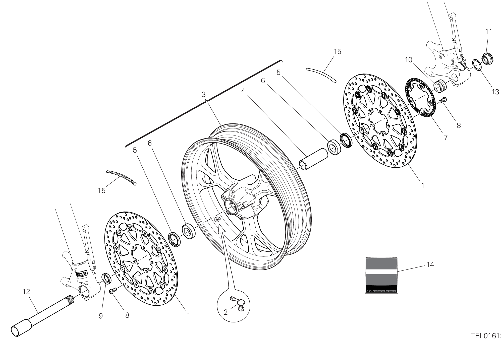 Roue avant
