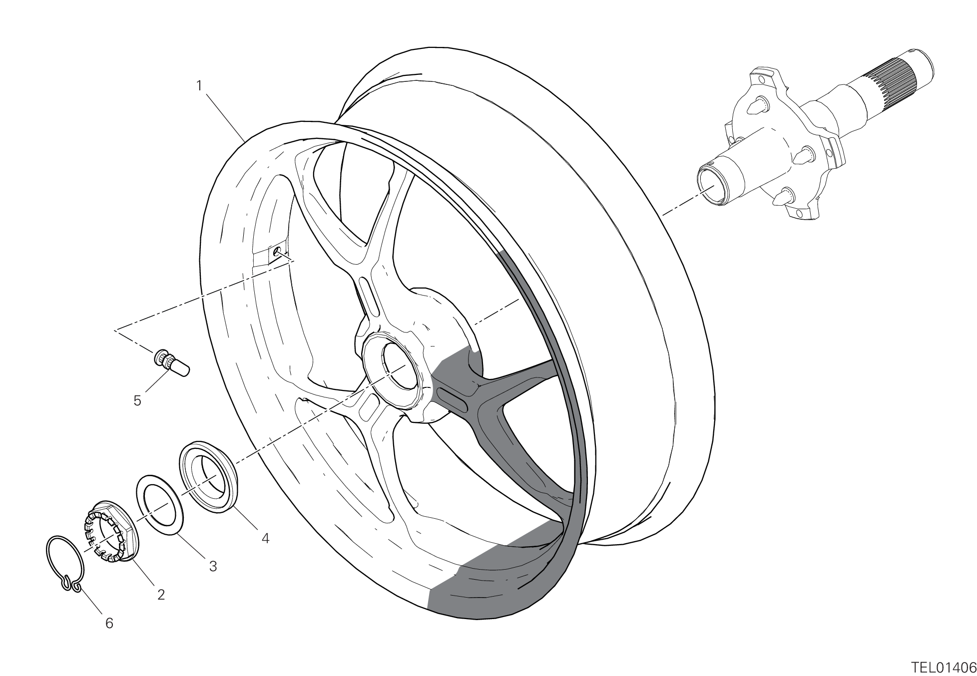 Roue arrière