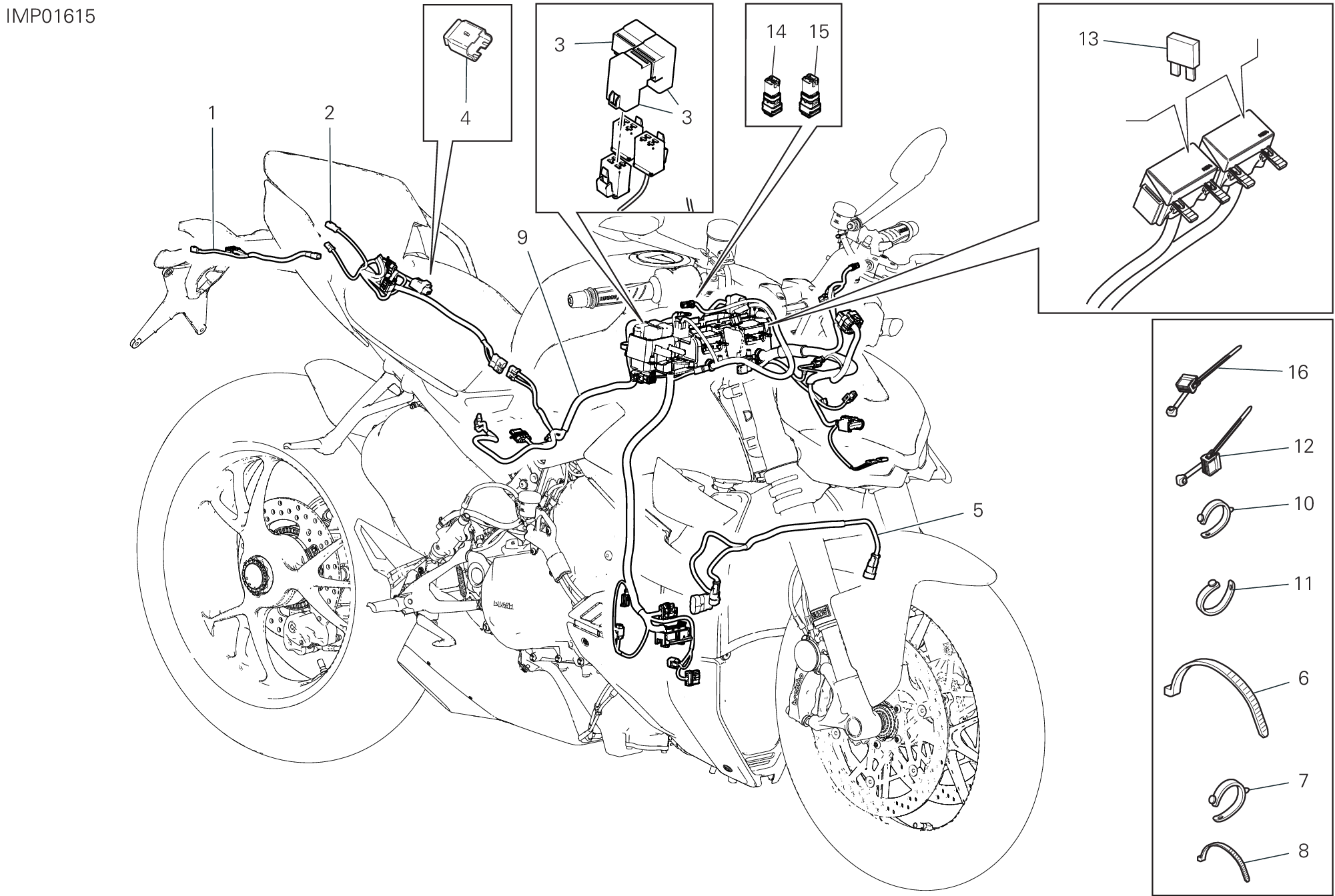 Circuit électrique vehicule