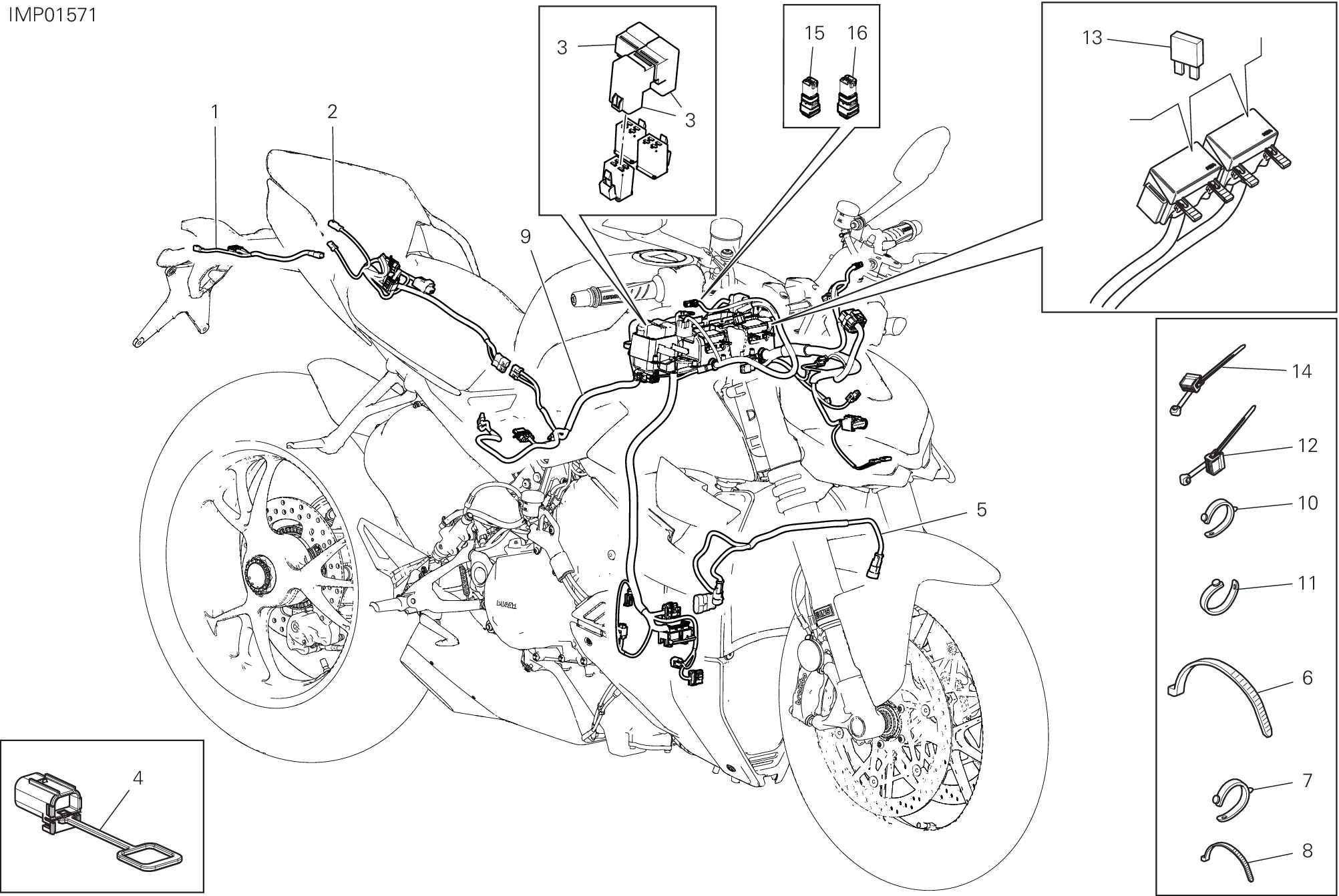 Circuit électrique vehicule