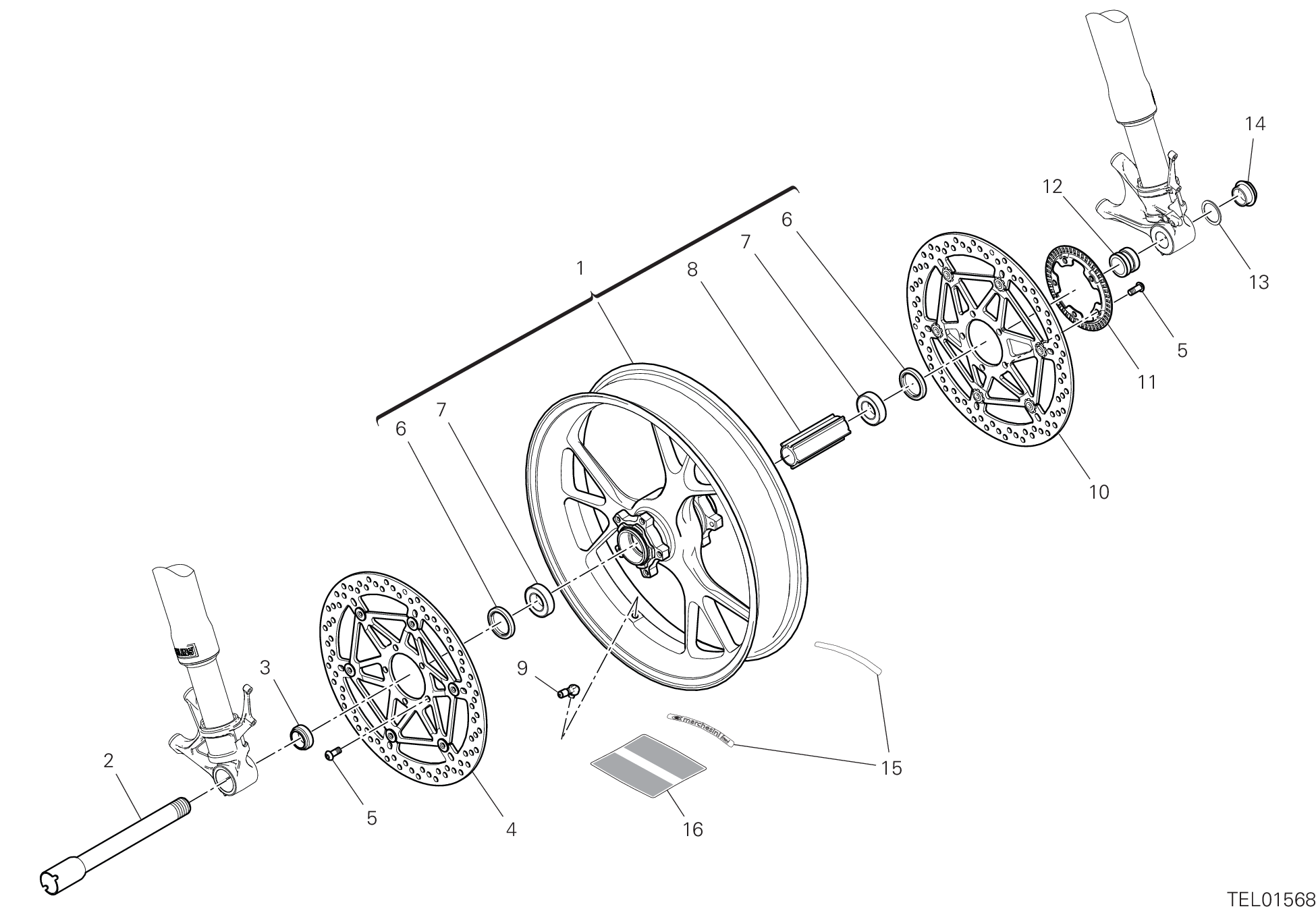 Roue avant