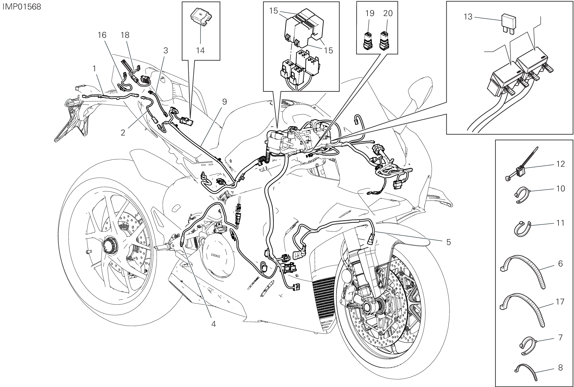 Circuit électrique vehicule