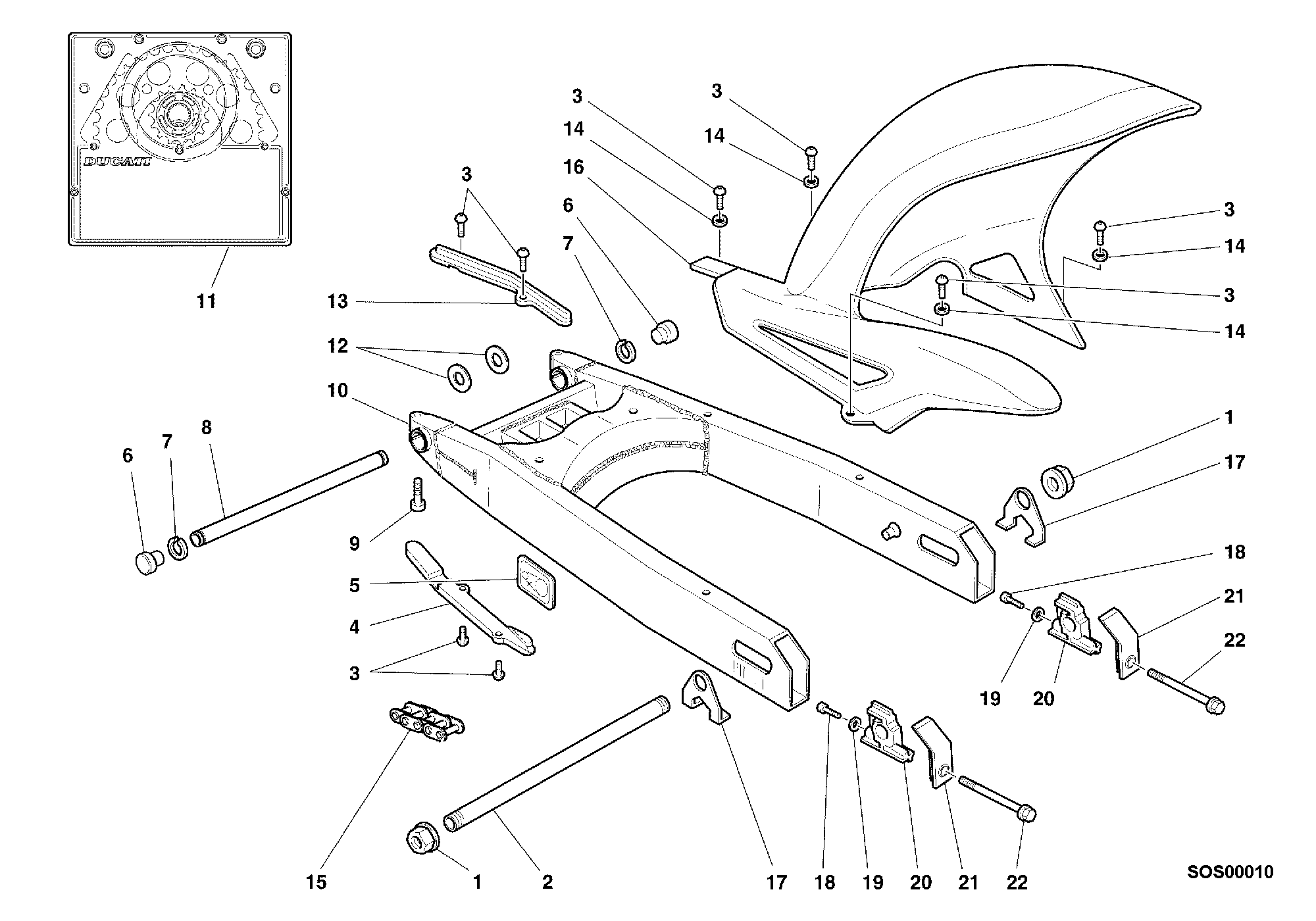 Bras oscillant