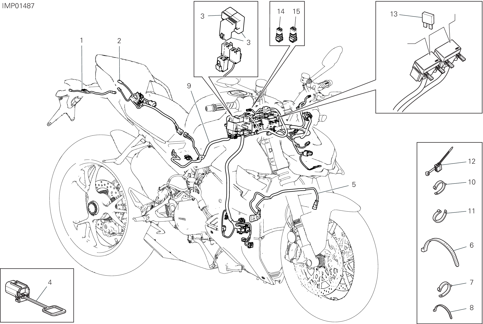 Circuit électrique vehicule