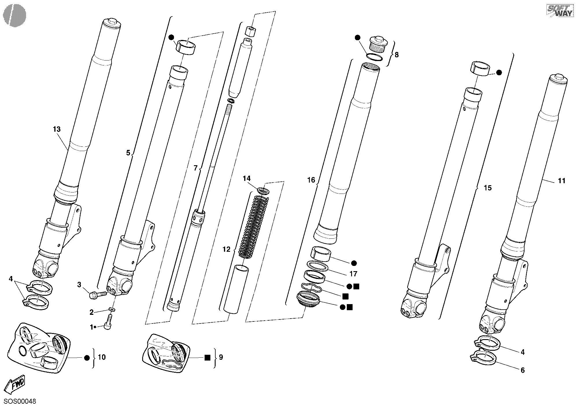 Fourche avant