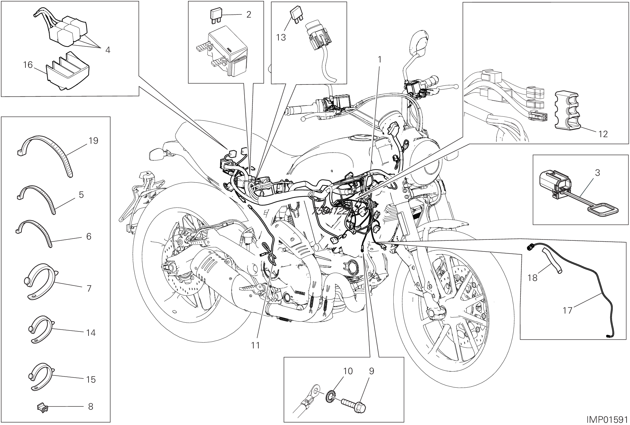 Circuit électrique vehicule