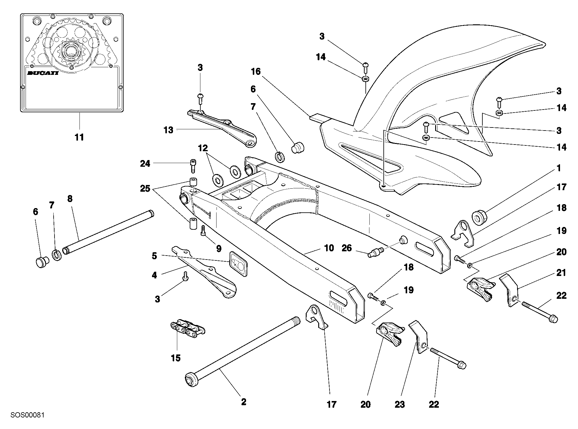 Bras oscillant