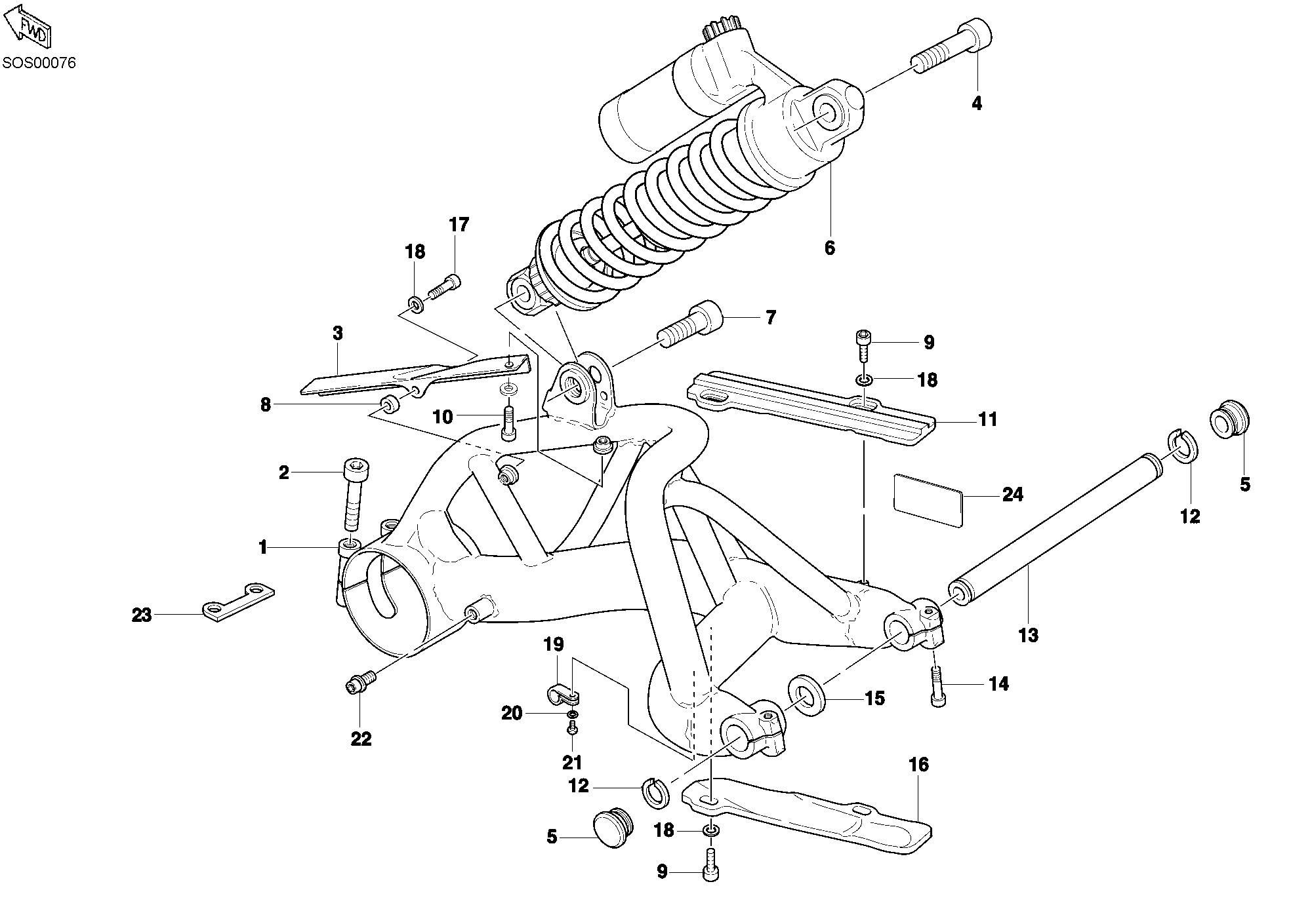 Bras oscillant