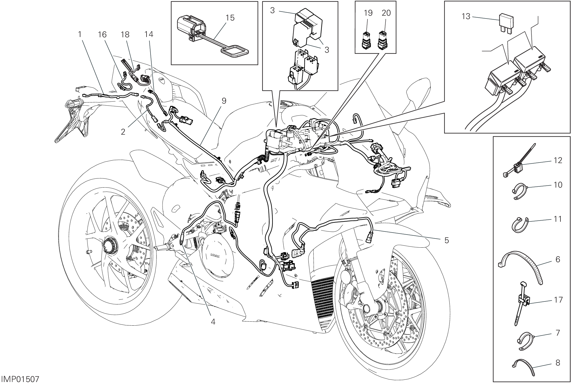 Circuit électrique vehicule
