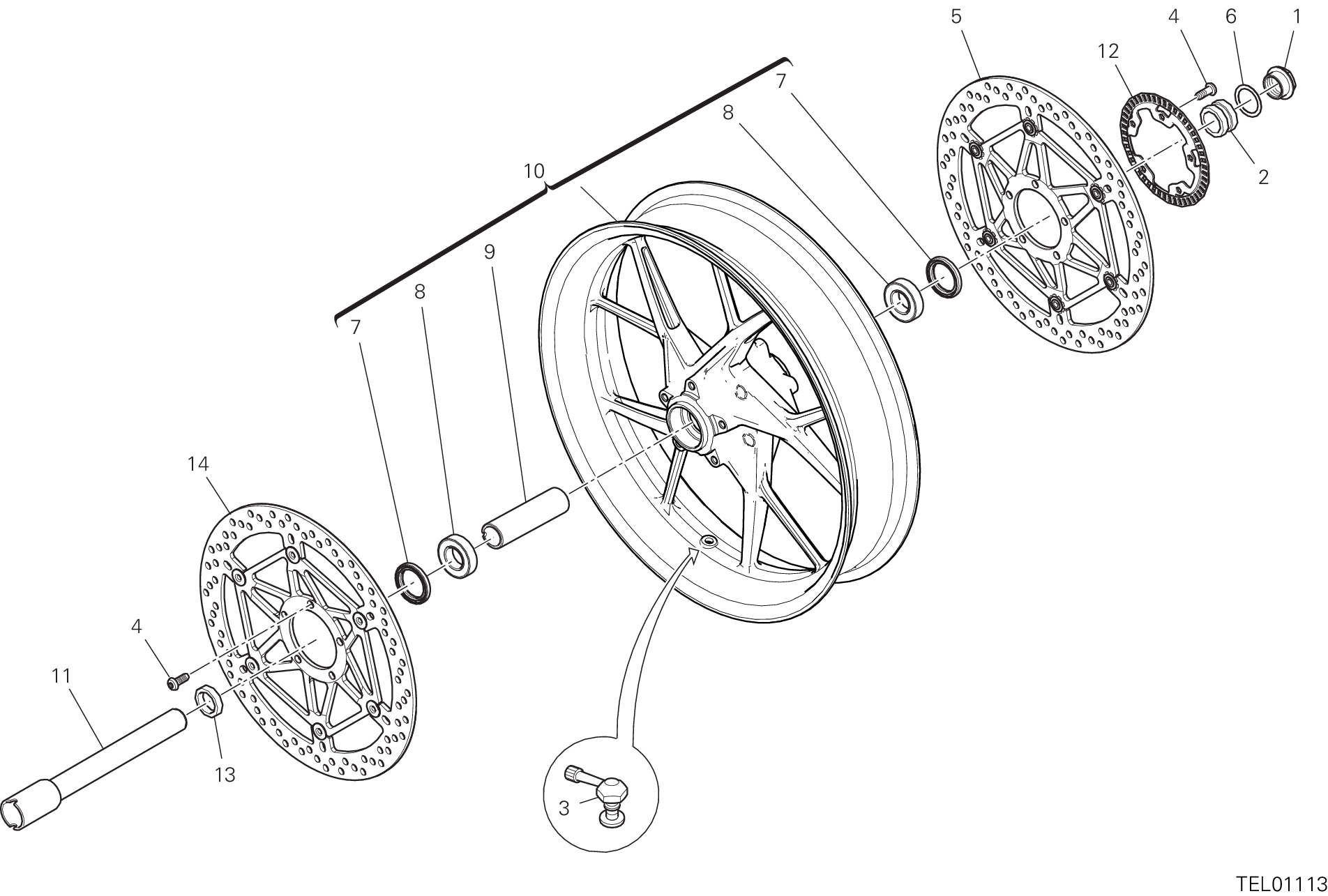 Roue avant