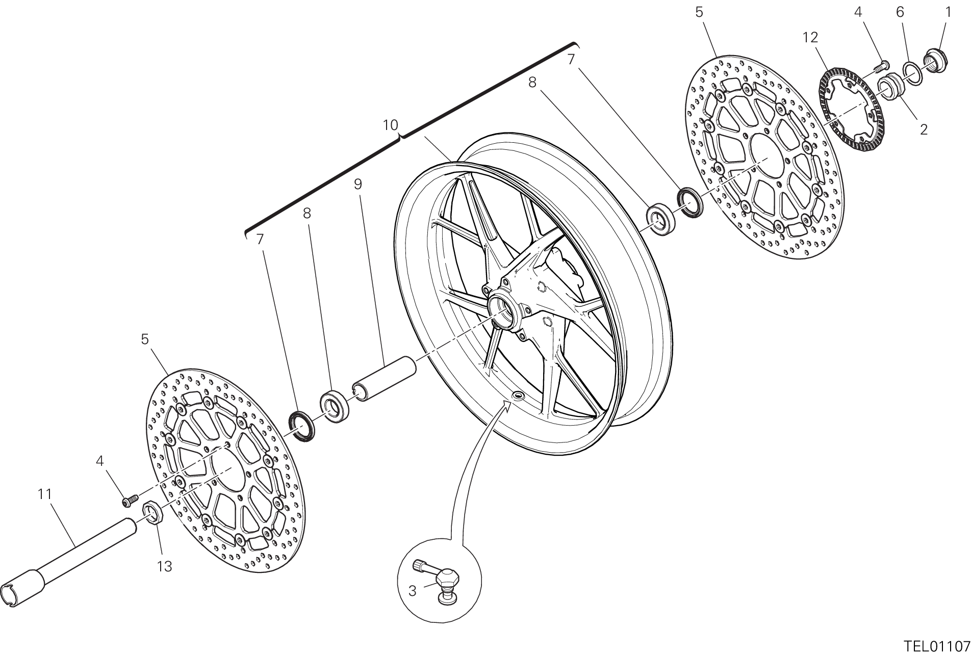 Roue avant