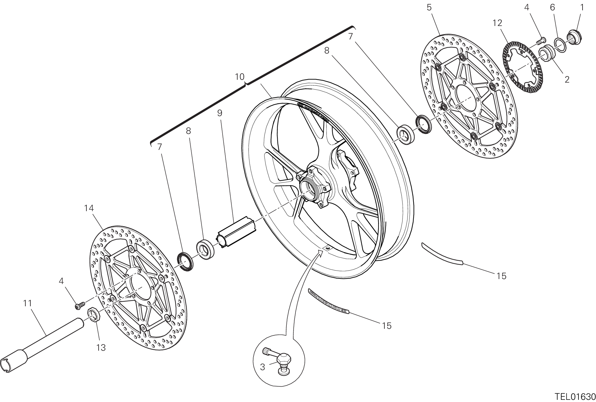 Roue avant