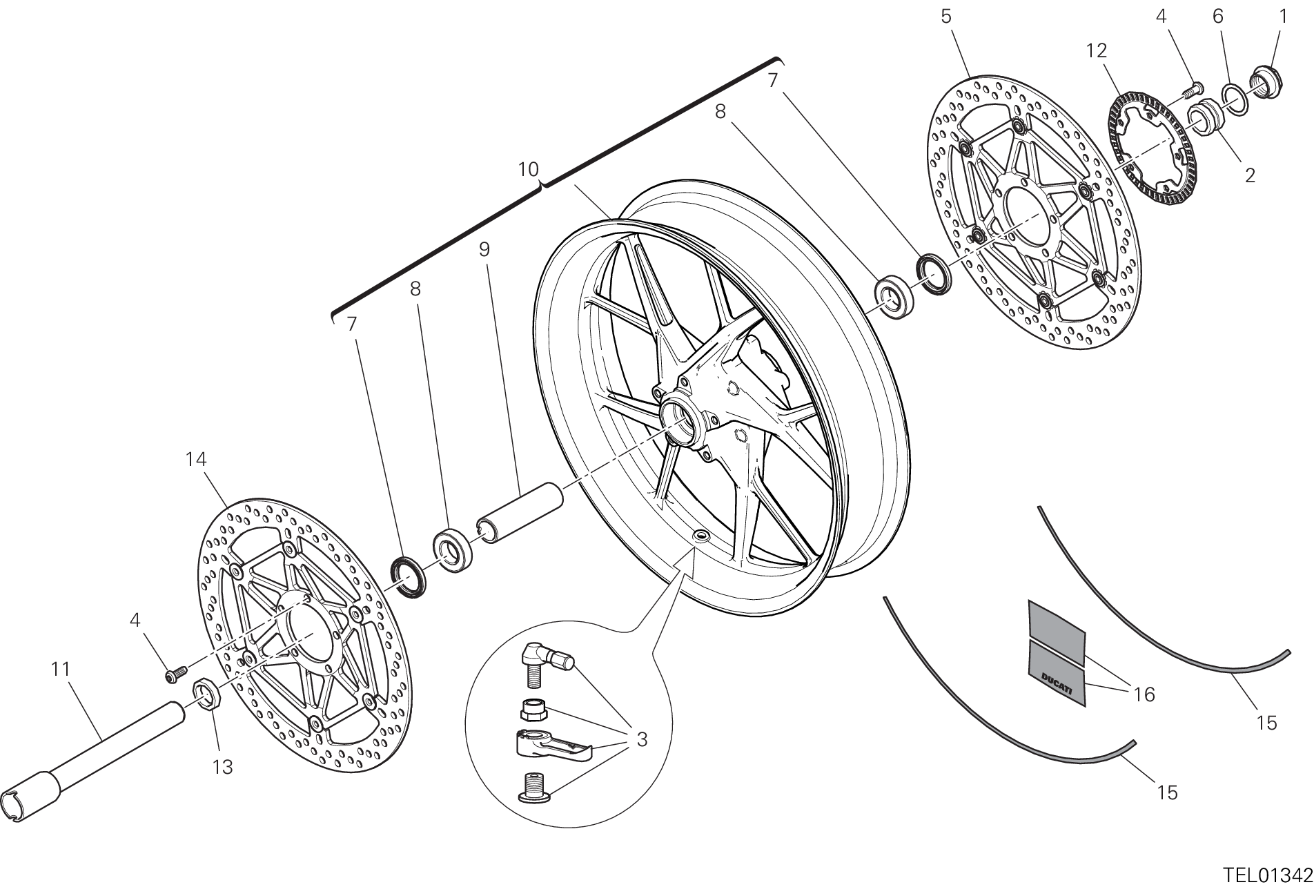 Roue avant