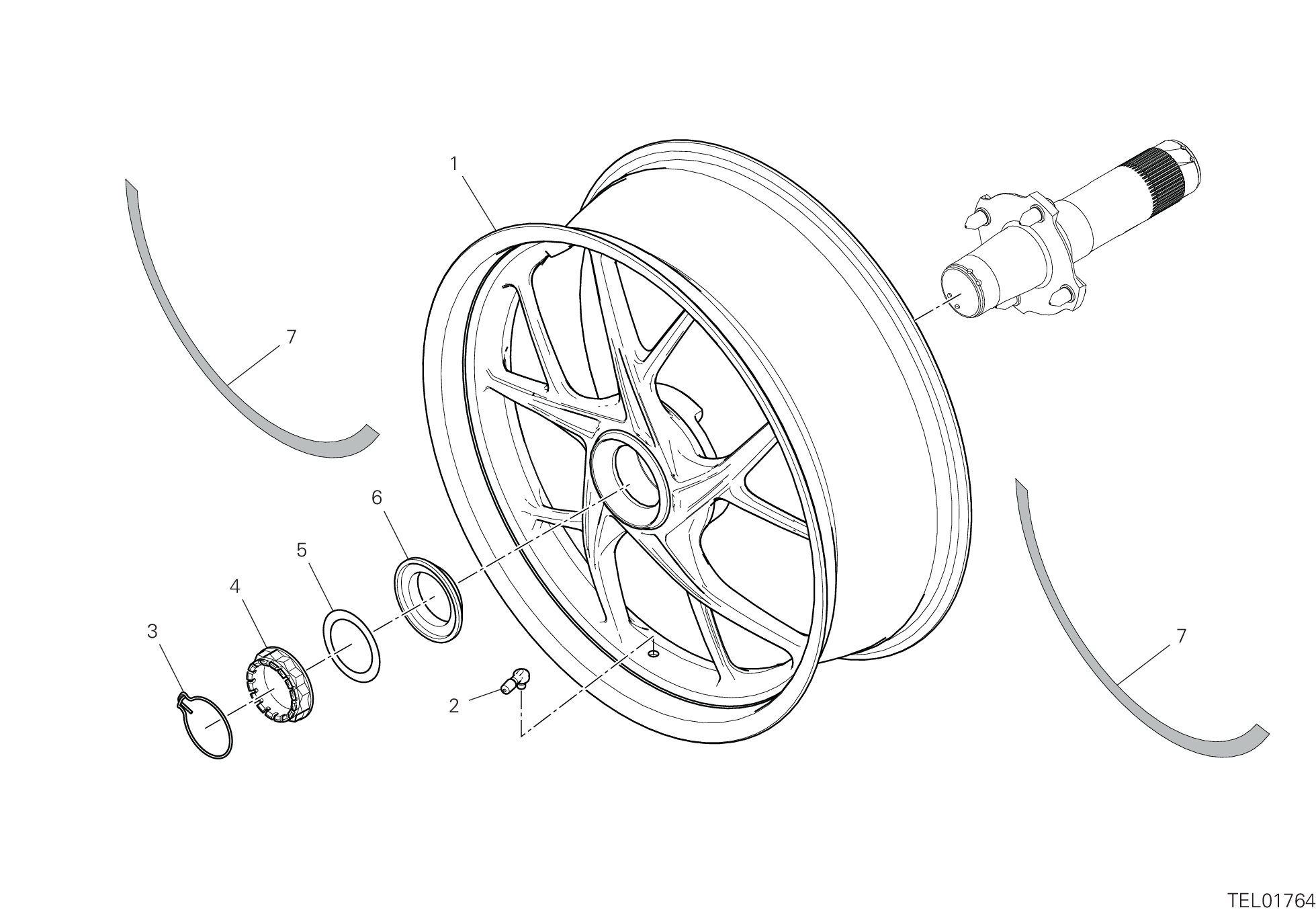 Roue arrière