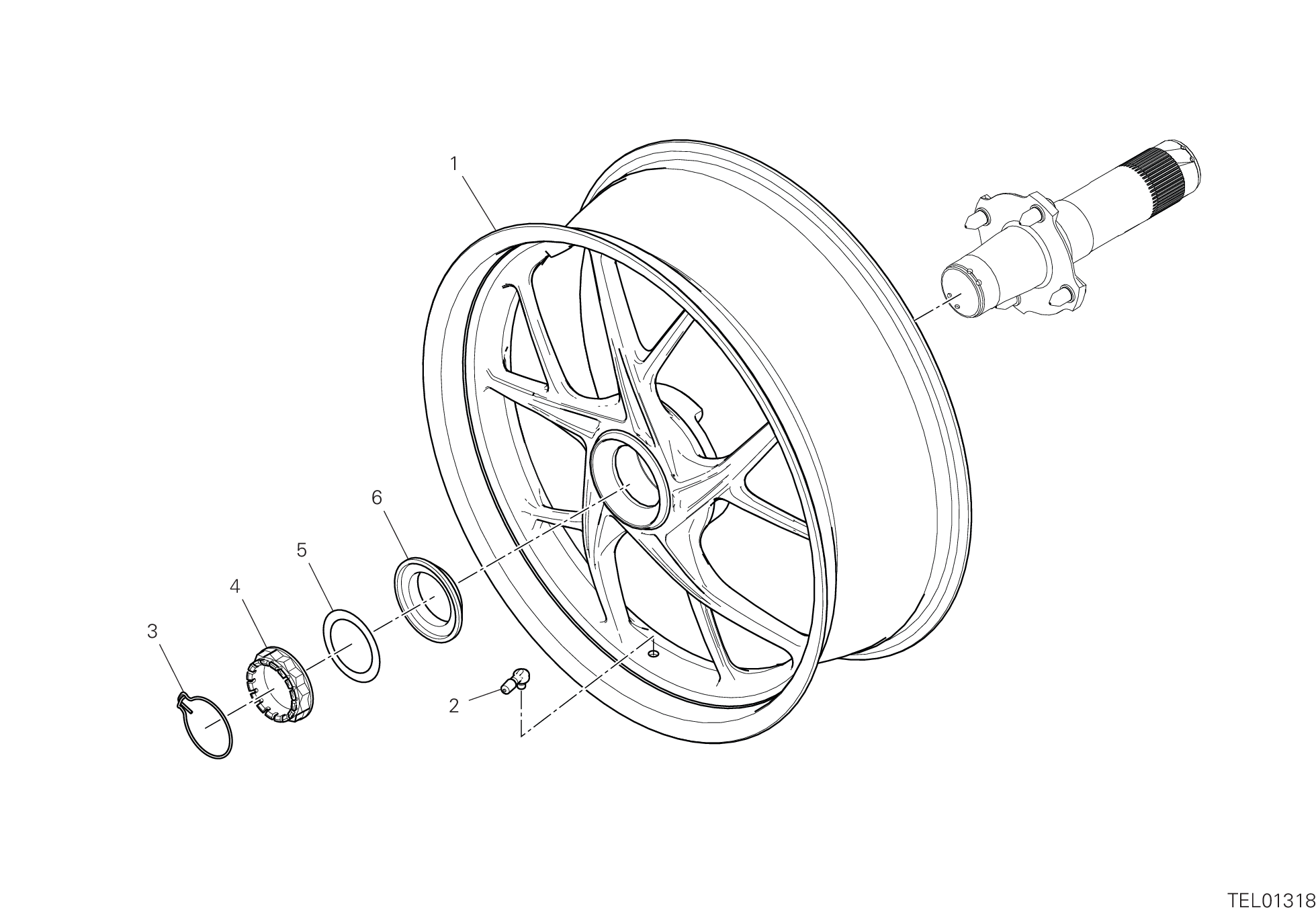 Roue arrière