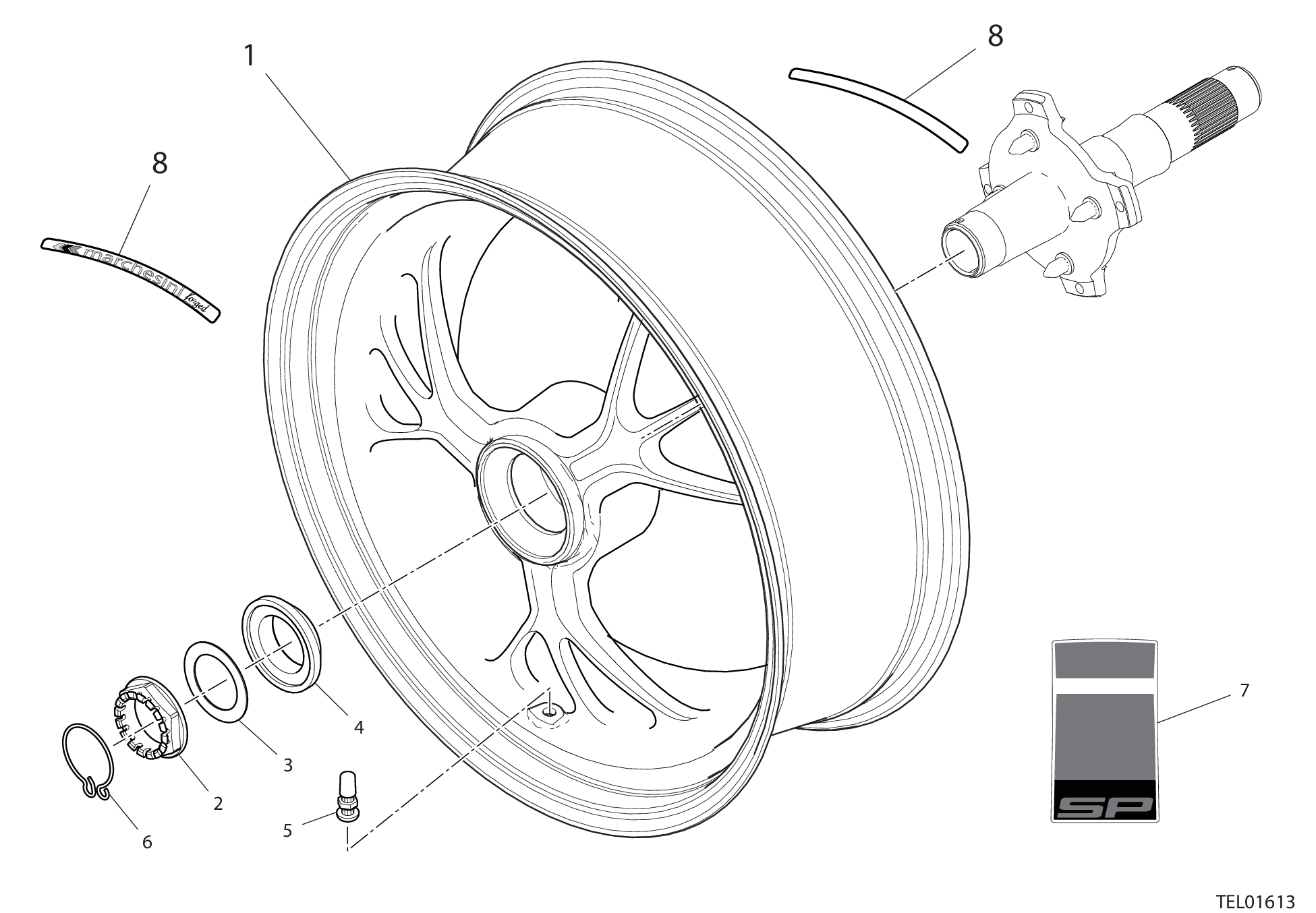 Roue arrière