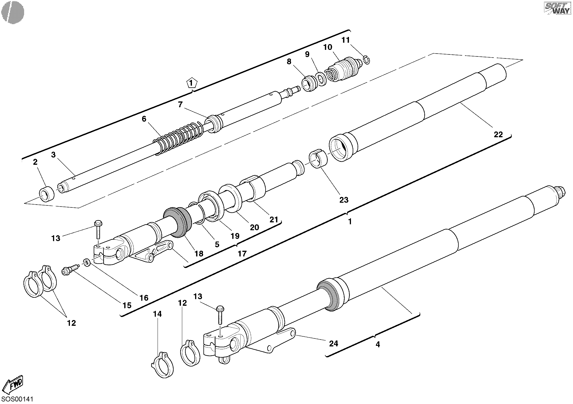 Fourche avant
