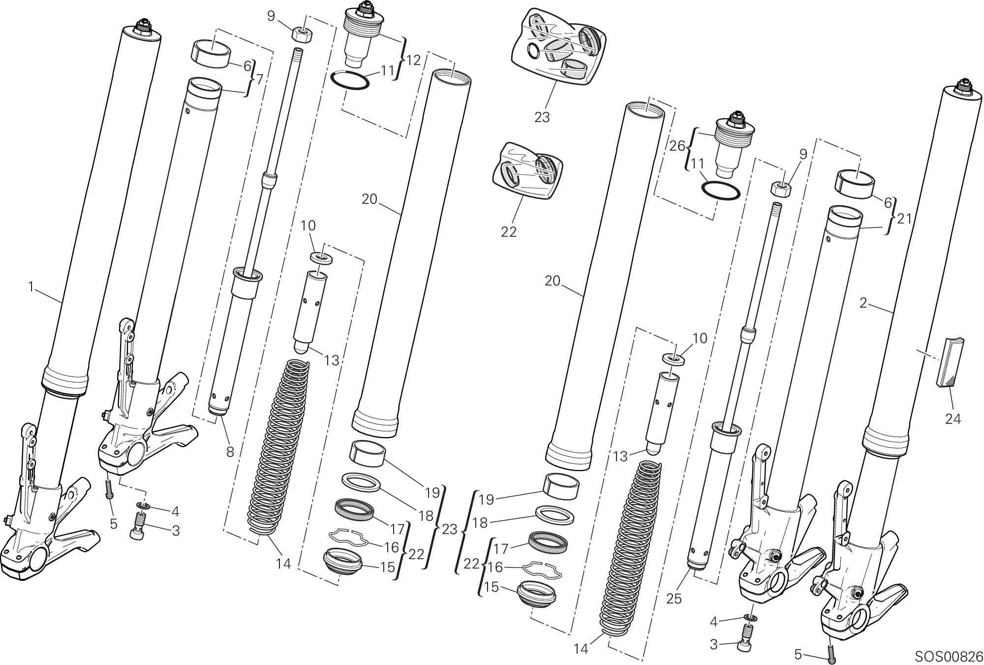 Fourche avant
