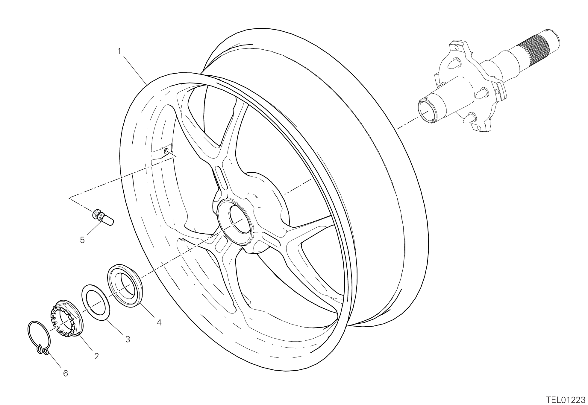 Roue arrière