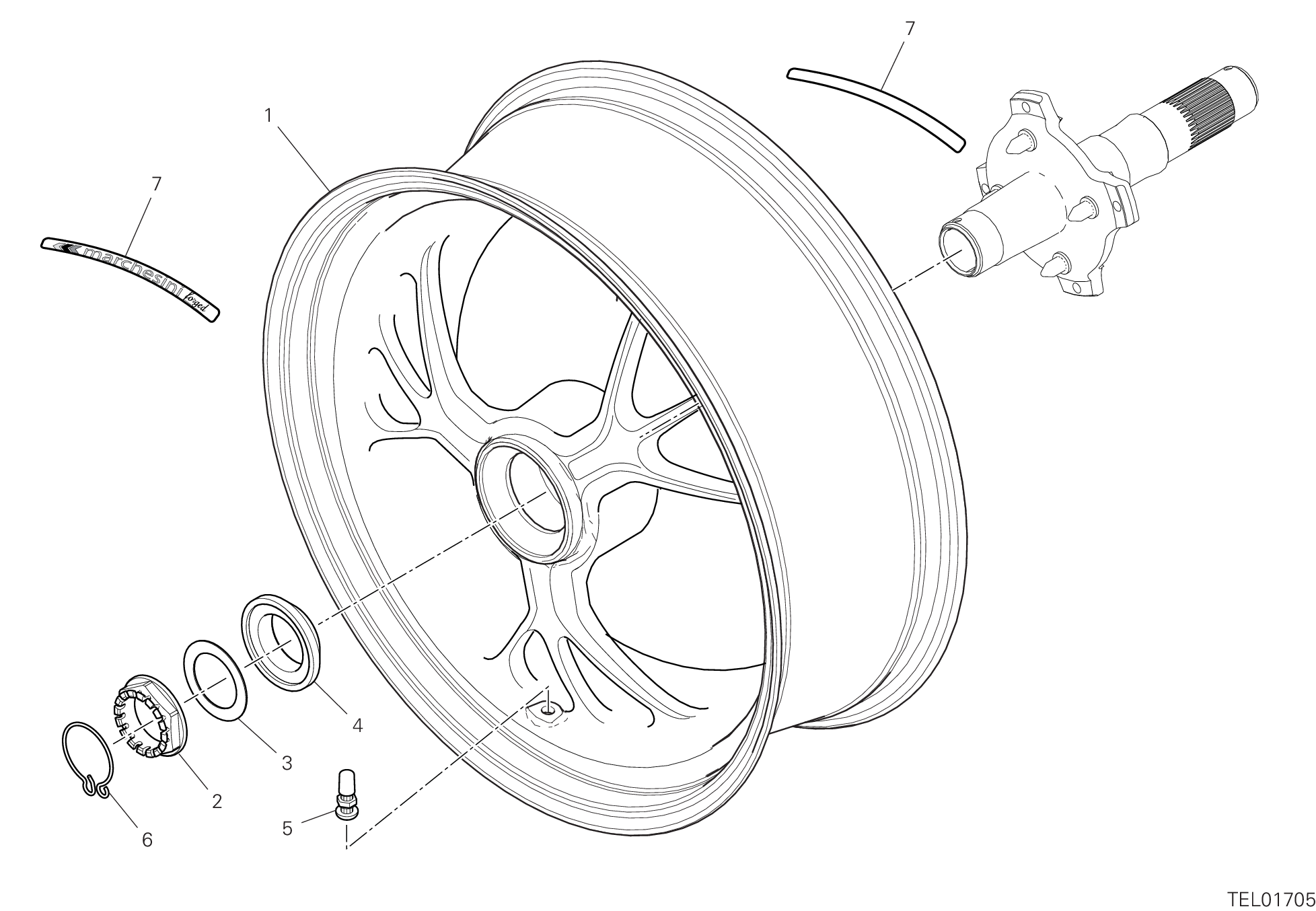 Roue arrière