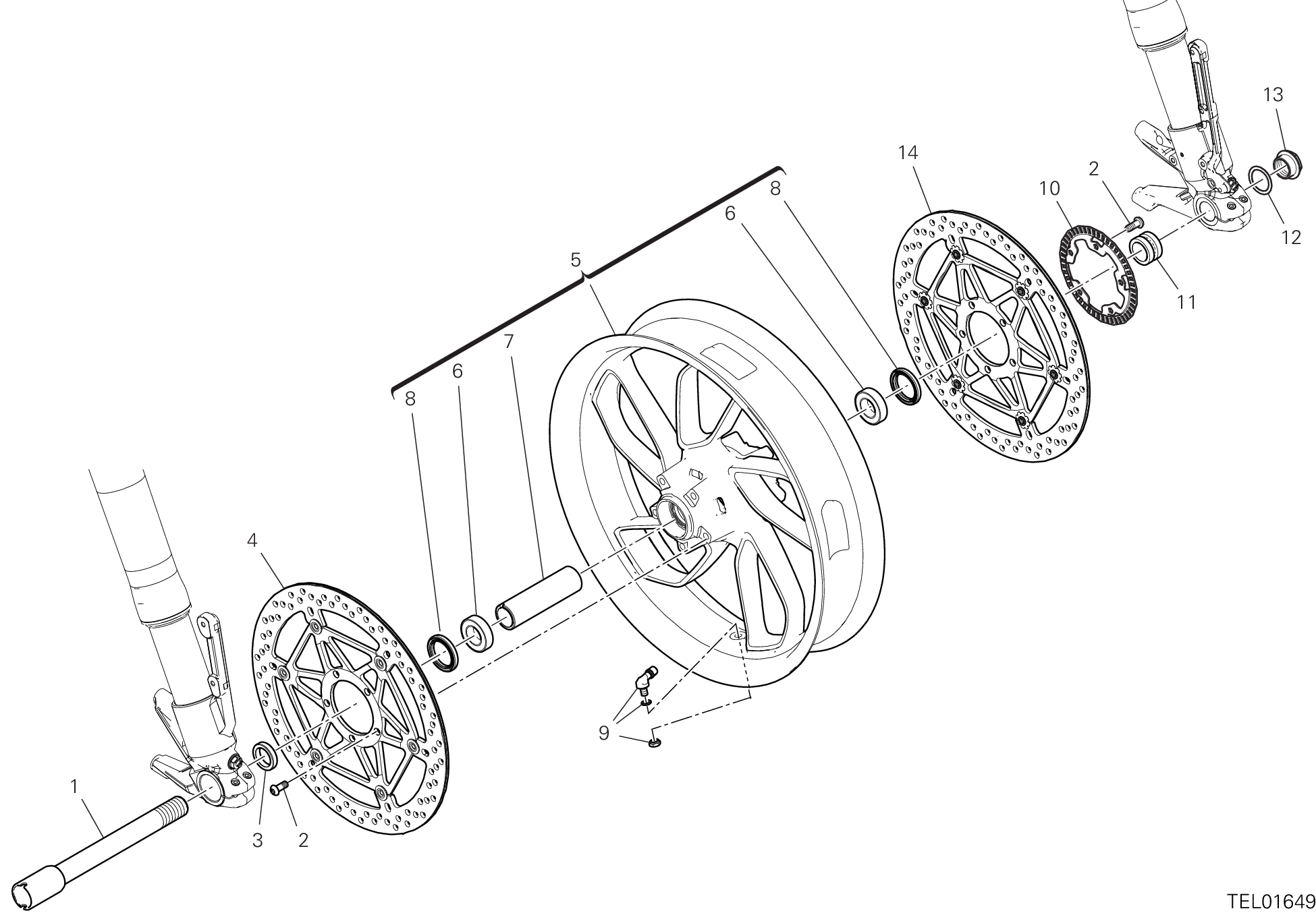 Roue avant