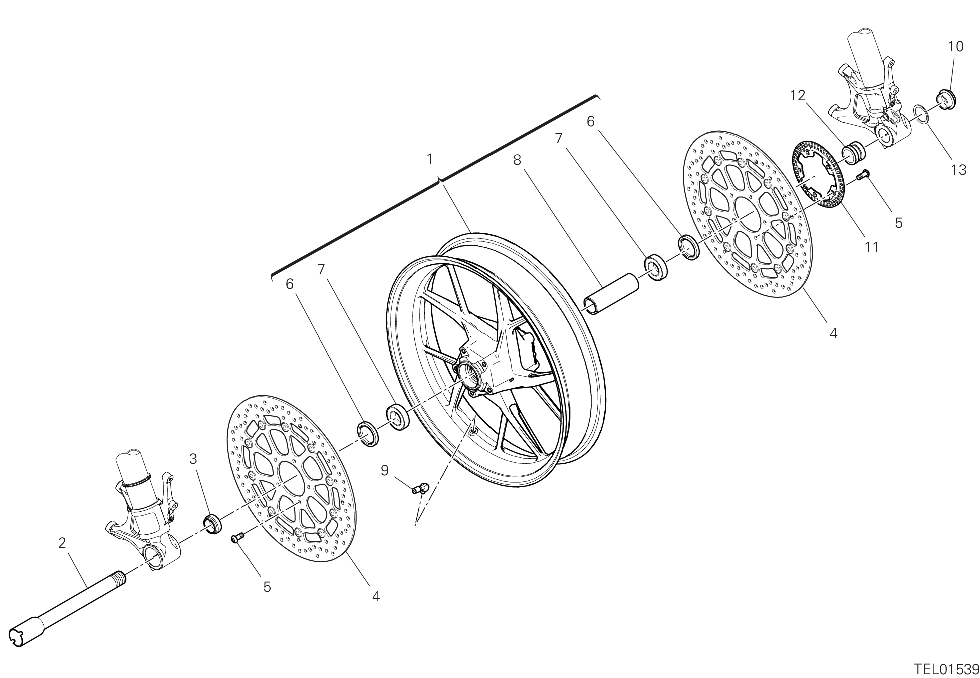 Roue avant